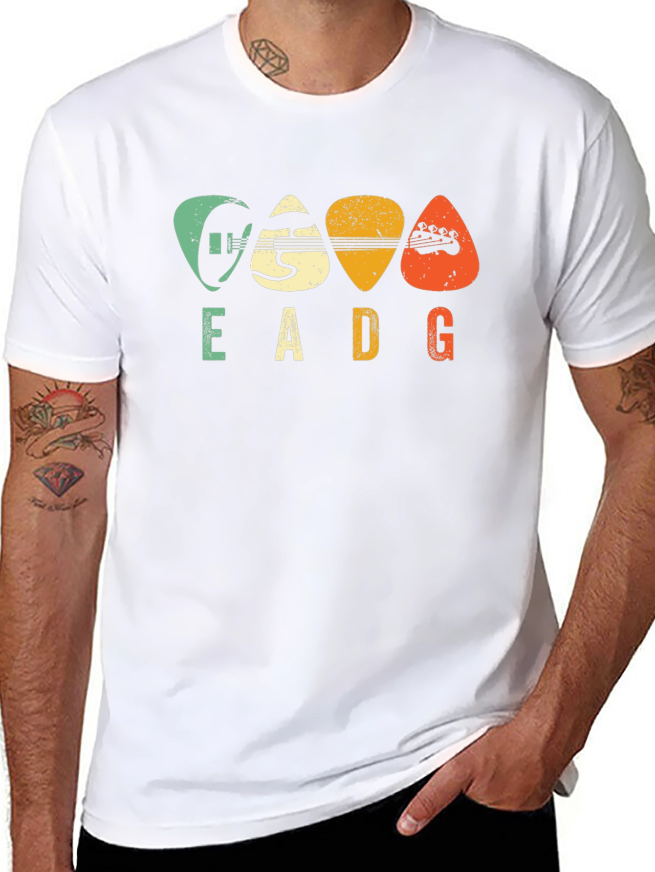 EADG Guitar Pick Graphic Tee - Musician T-Shirt