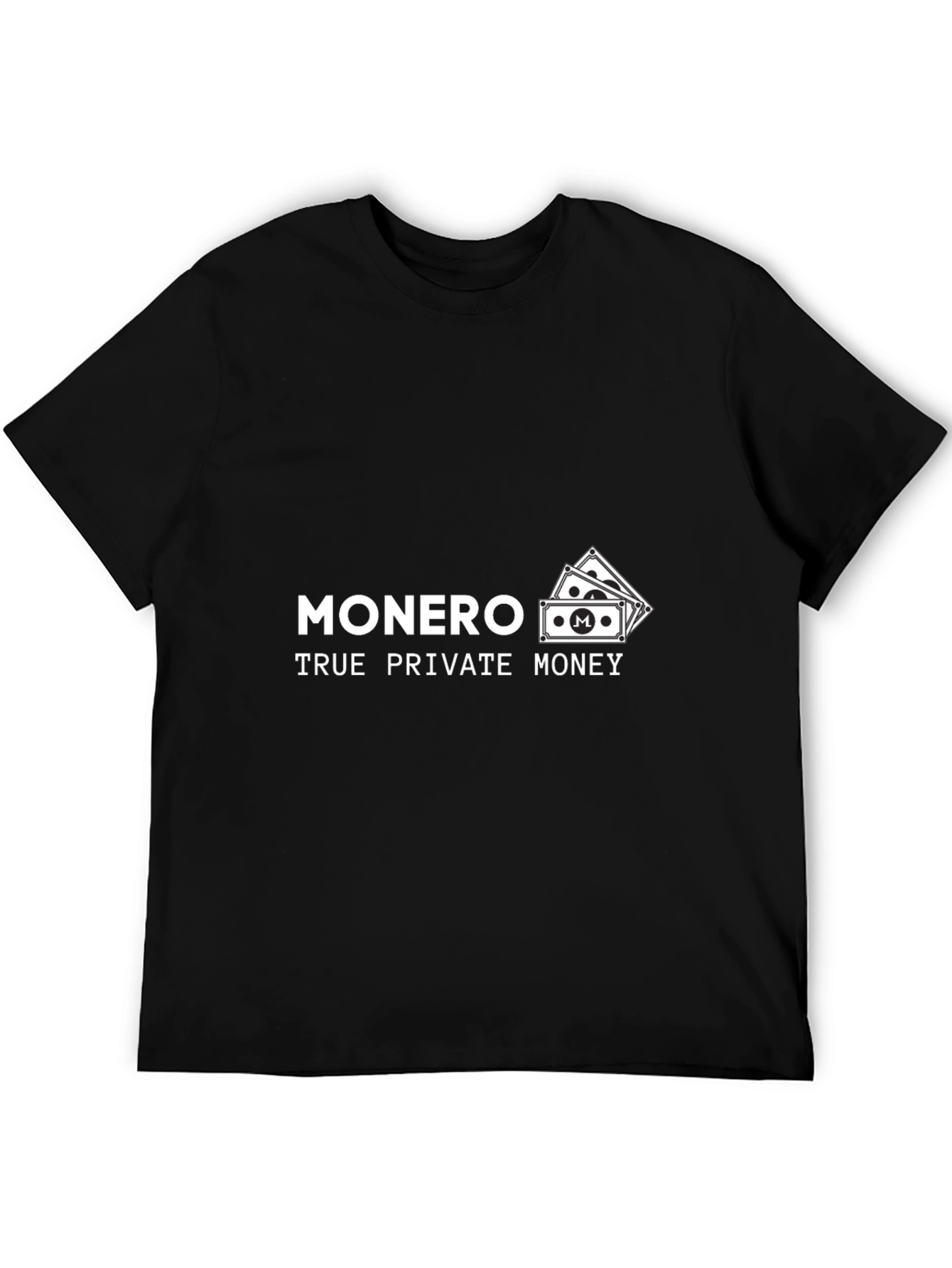 Monero True Private Money Black T-Shirt