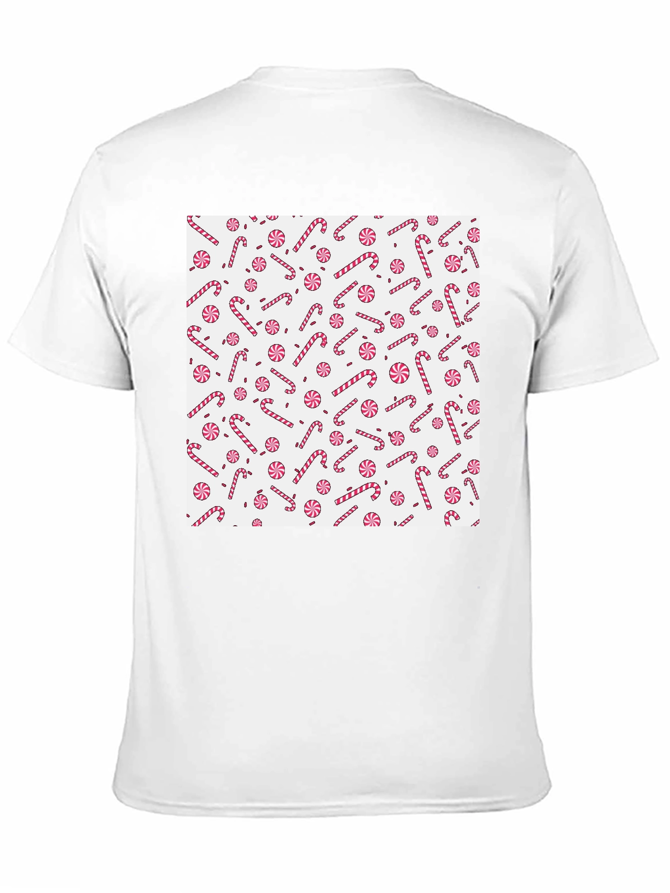 Festive Candy Cane Patterned T-Shirt
