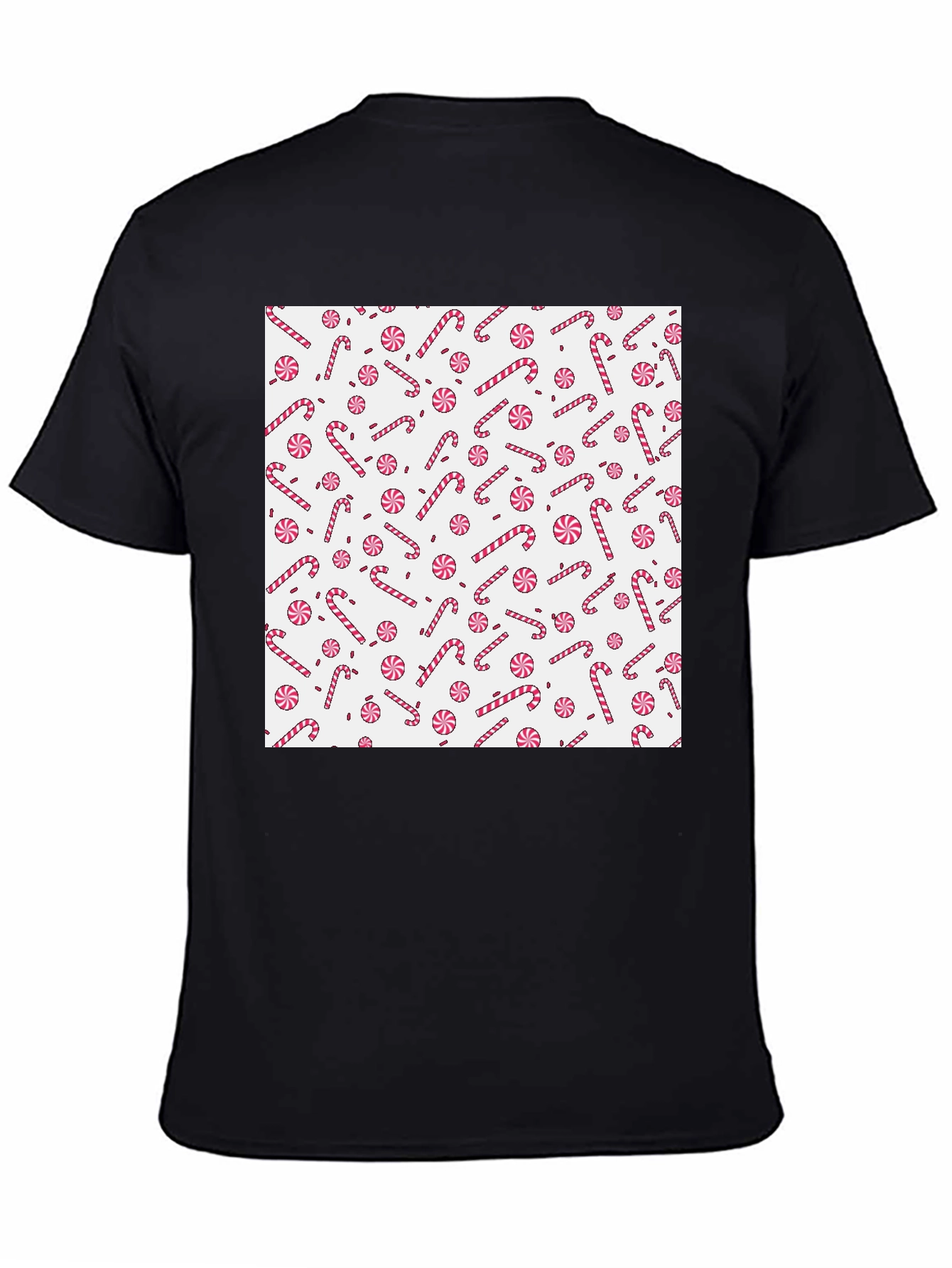 Festive Candy Cane Patterned T-Shirt