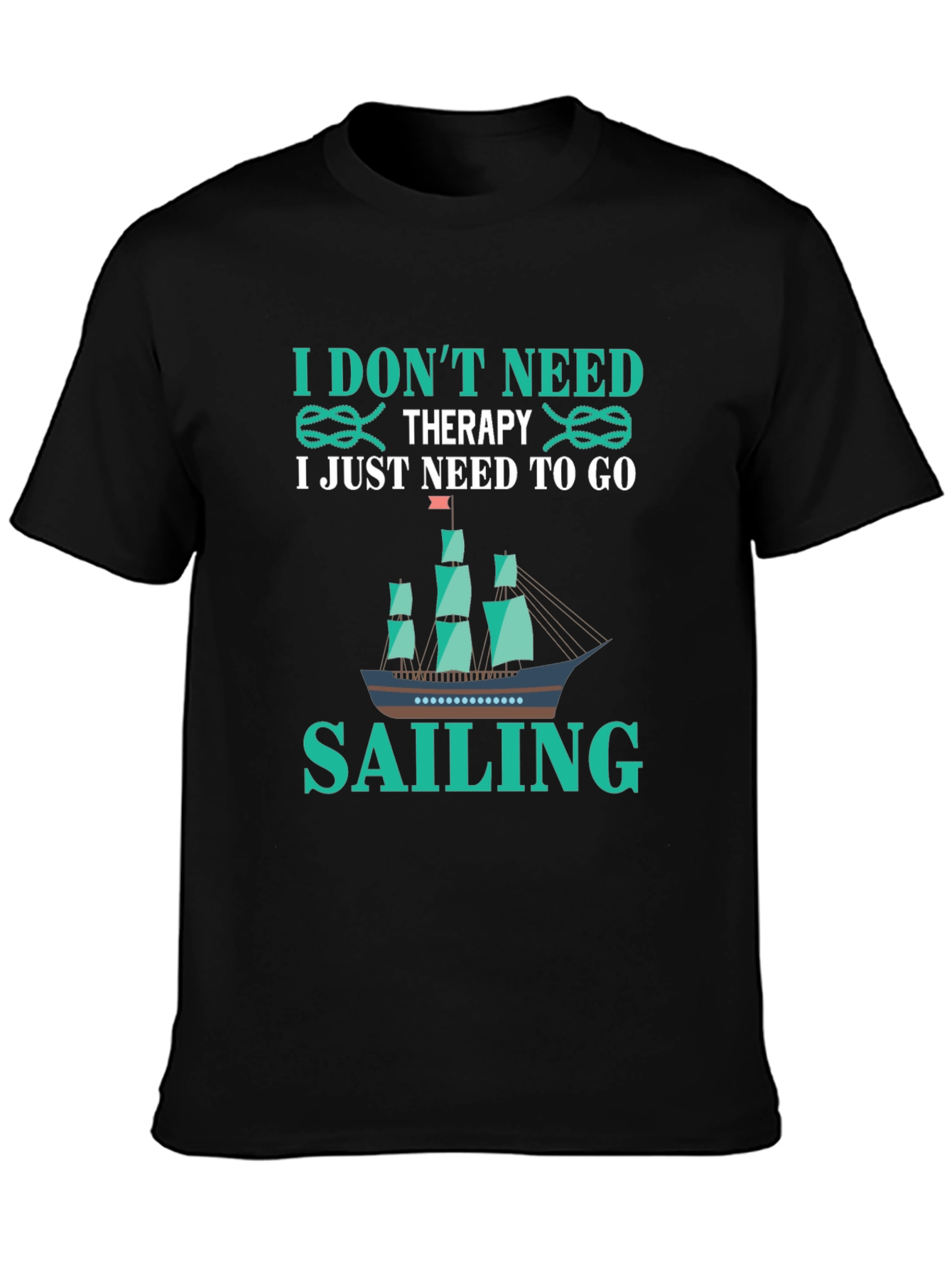 Sailing Therapy T-Shirt - Boating Adventure Tee