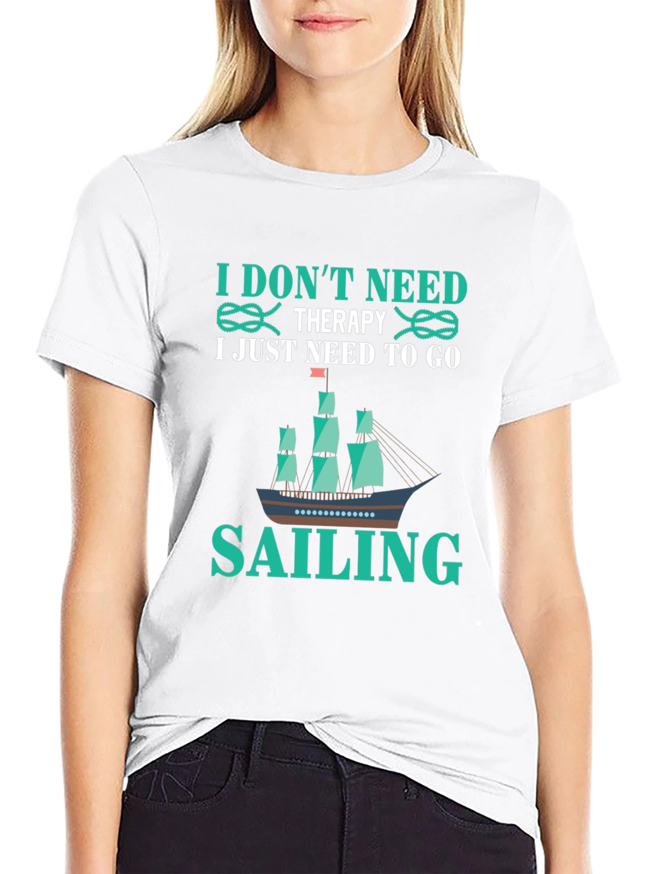 Sailing Therapy T-Shirt - Boating Adventure Tee