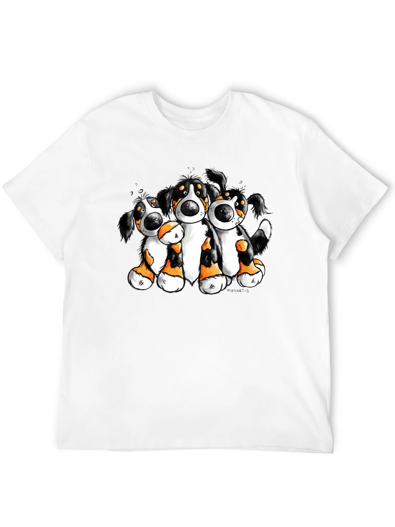 Cartoon Bernese Mountain Dog T-Shirt