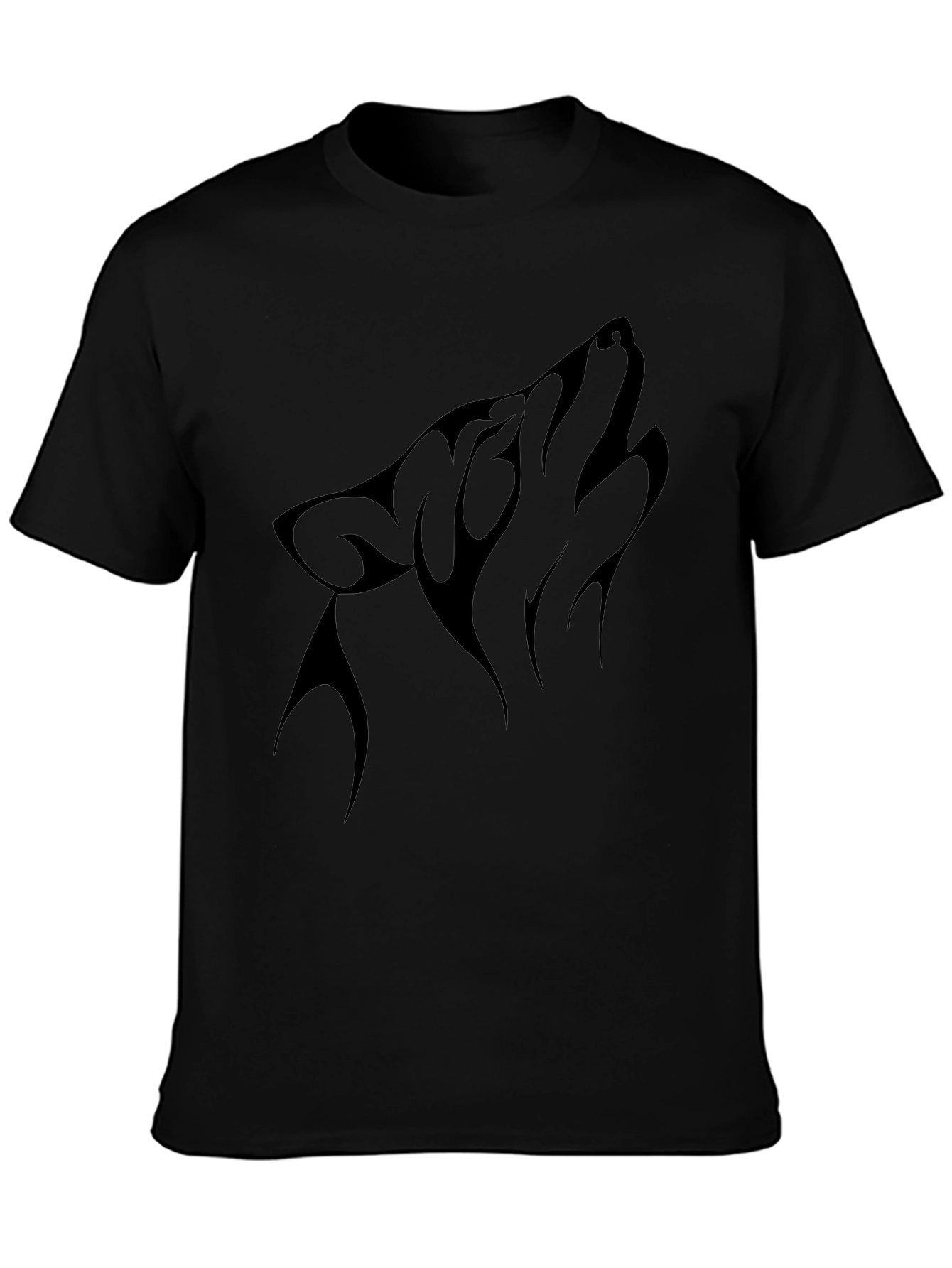 Black Wolf Howl Graphic Tee