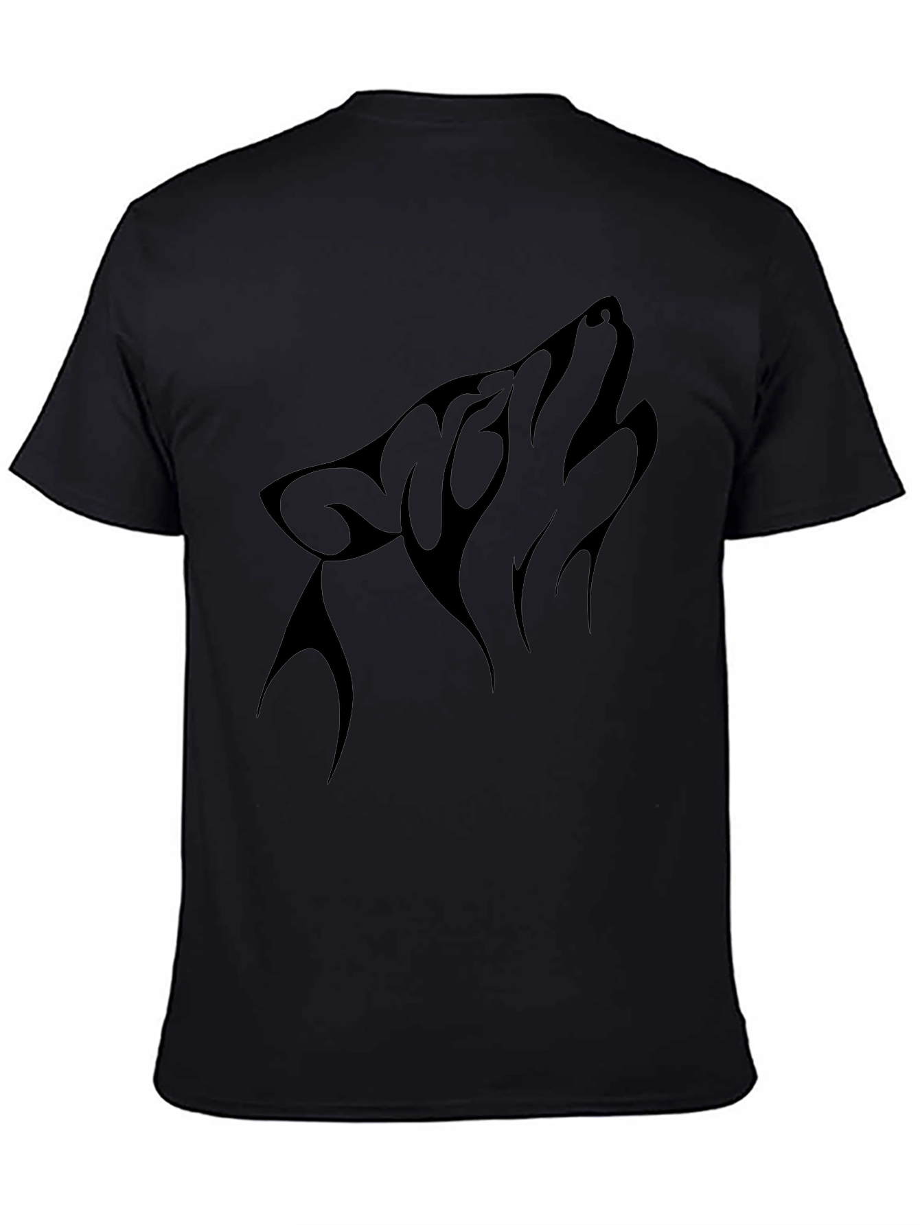 Black Wolf Howl Graphic Tee