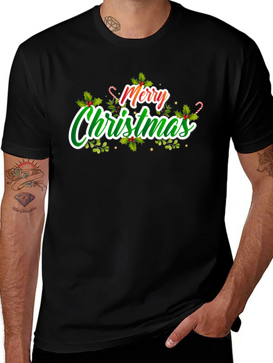Festive Merry Christmas Graphic Tee