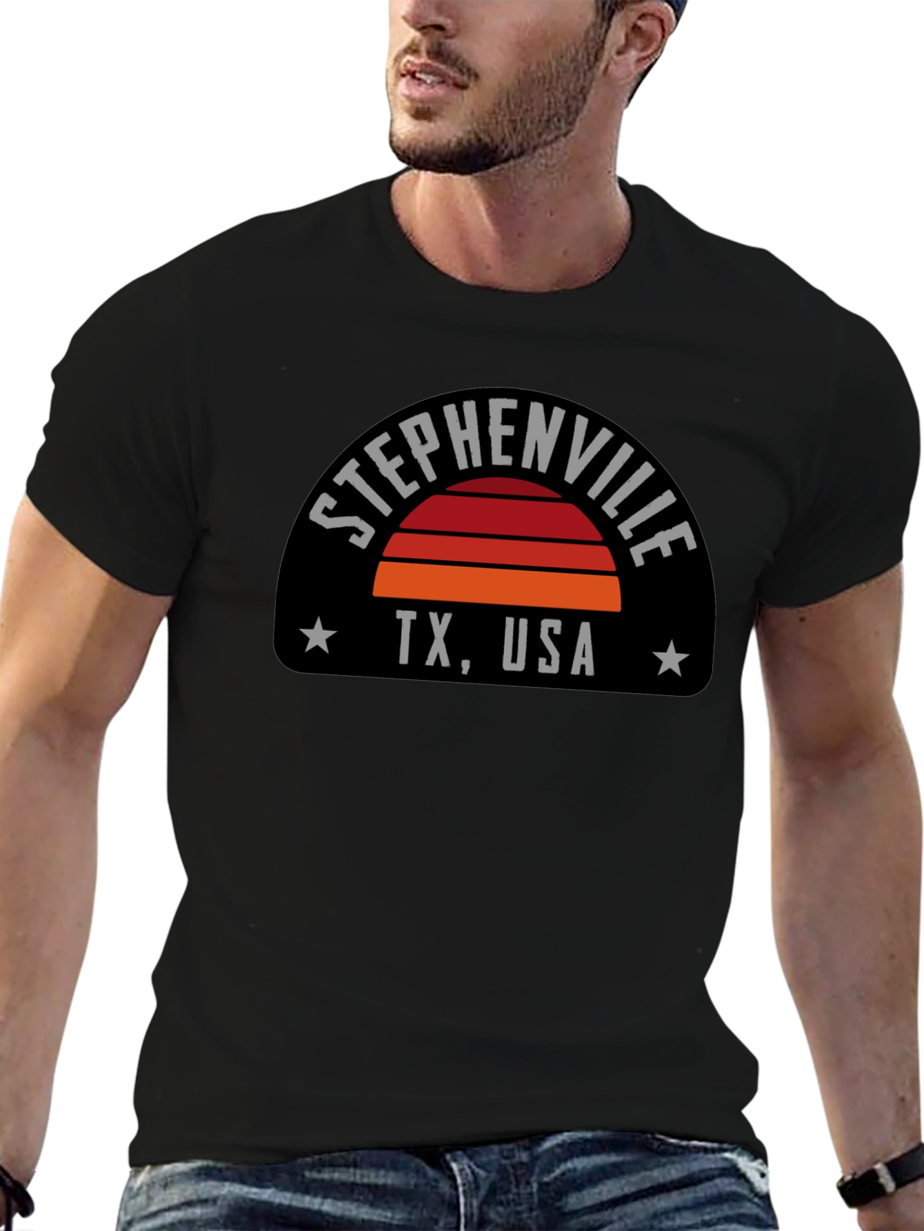 Stephenville TX USA Retro Graphic T-Shirt