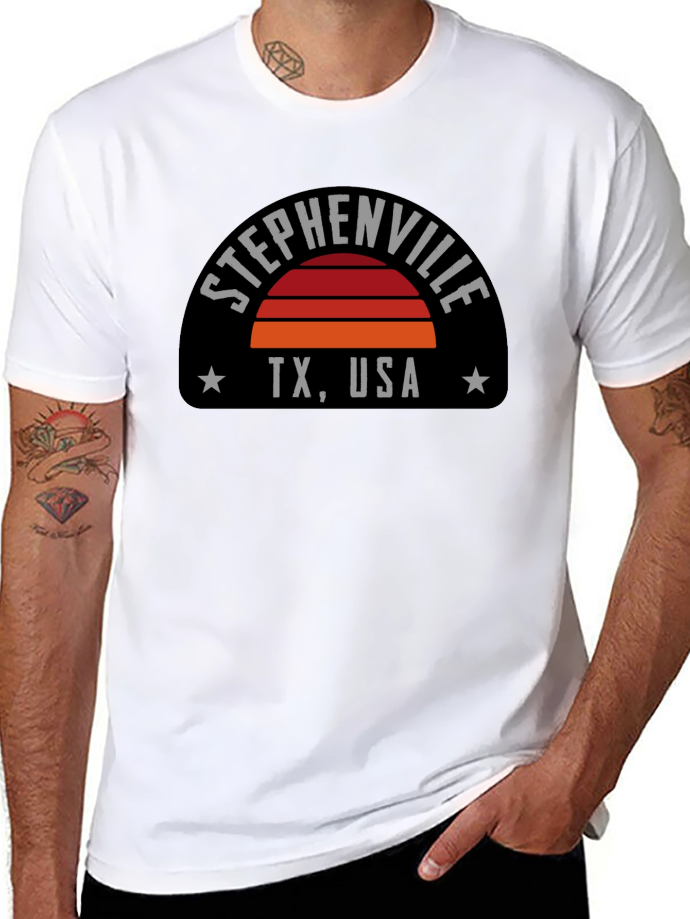 Stephenville TX USA Retro Graphic T-Shirt