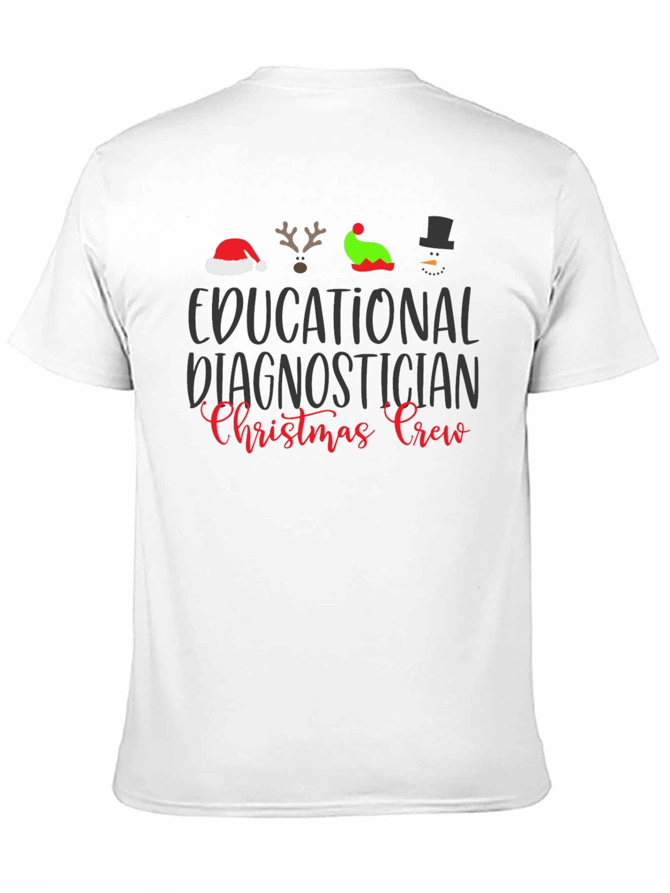 Educational Diagnostician Christmas Crew T-Shirt