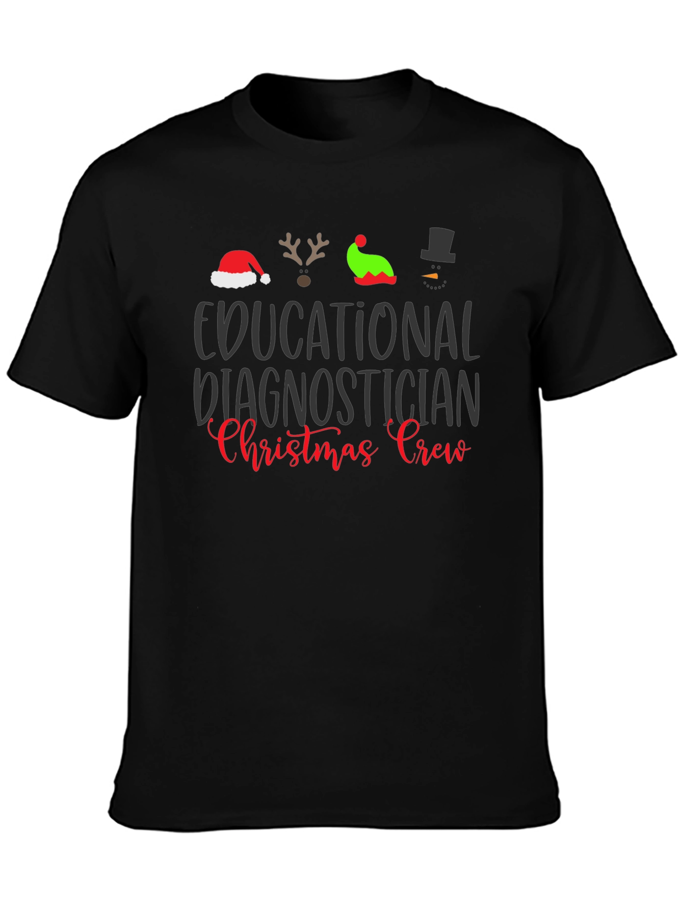 Educational Diagnostician Christmas Crew T-Shirt