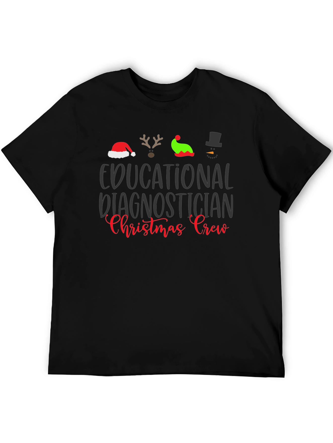 Educational Diagnostician Christmas Crew T-Shirt