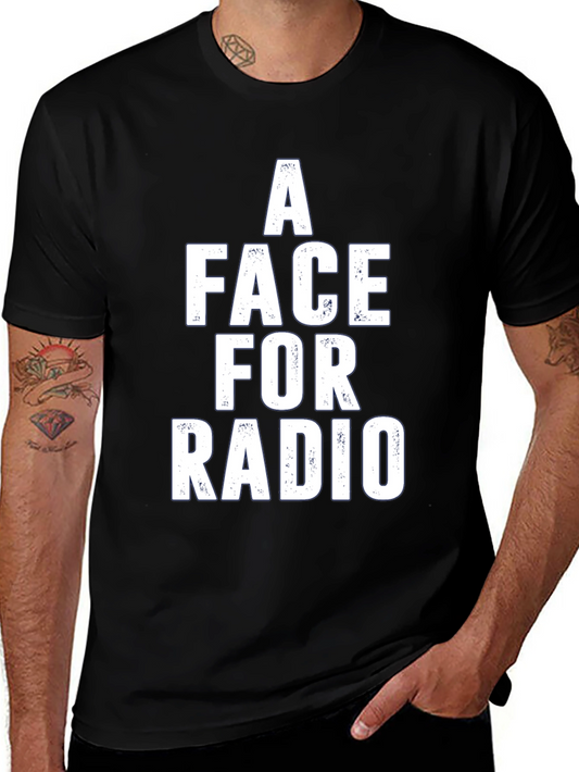 A Face For Radio Graphic Tee - Black Cotton Shirt