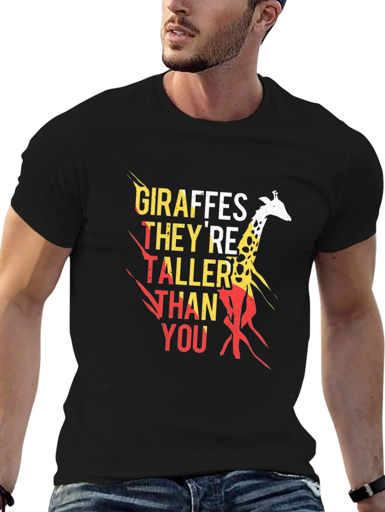 Giraffe Taller Than You Graphic Tee