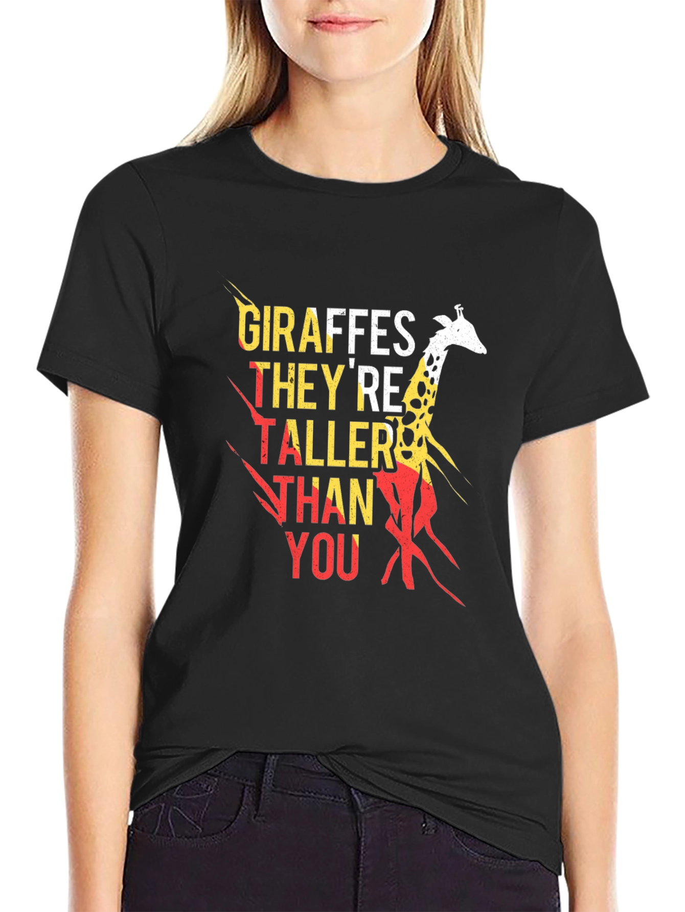Giraffe Taller Than You Graphic Tee
