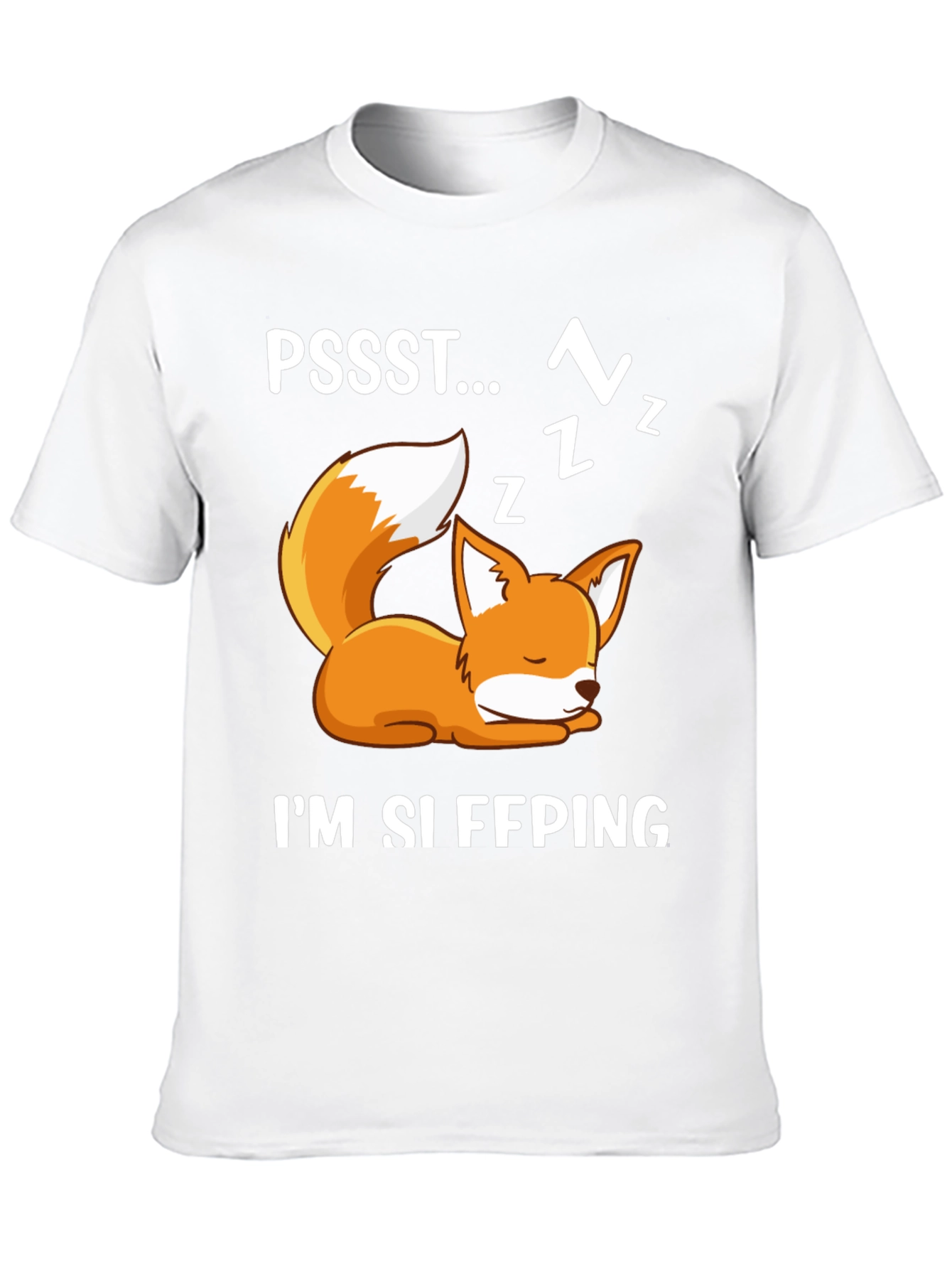 Cute Fox Sleeping Graphic T-Shirt