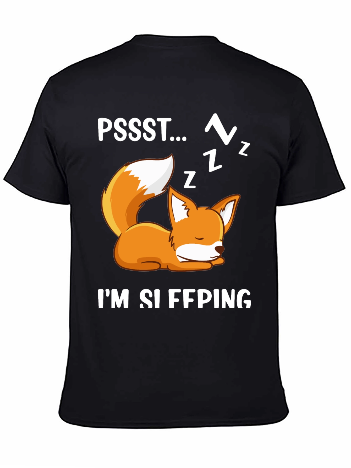 Cute Fox Sleeping Graphic T-Shirt