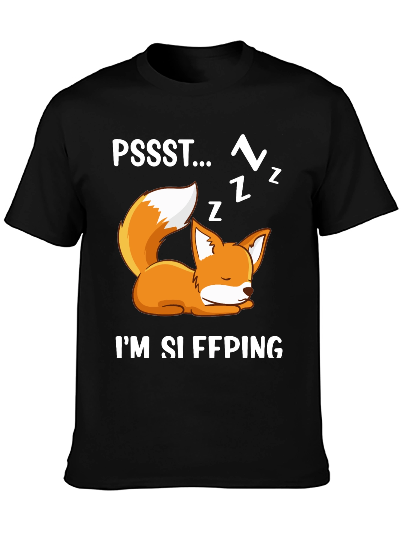Cute Fox Sleeping Graphic T-Shirt