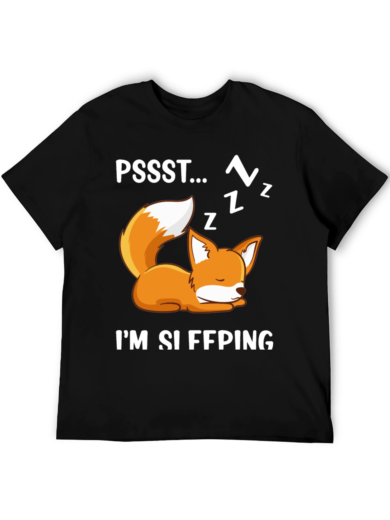 Cute Fox Sleeping Graphic T-Shirt