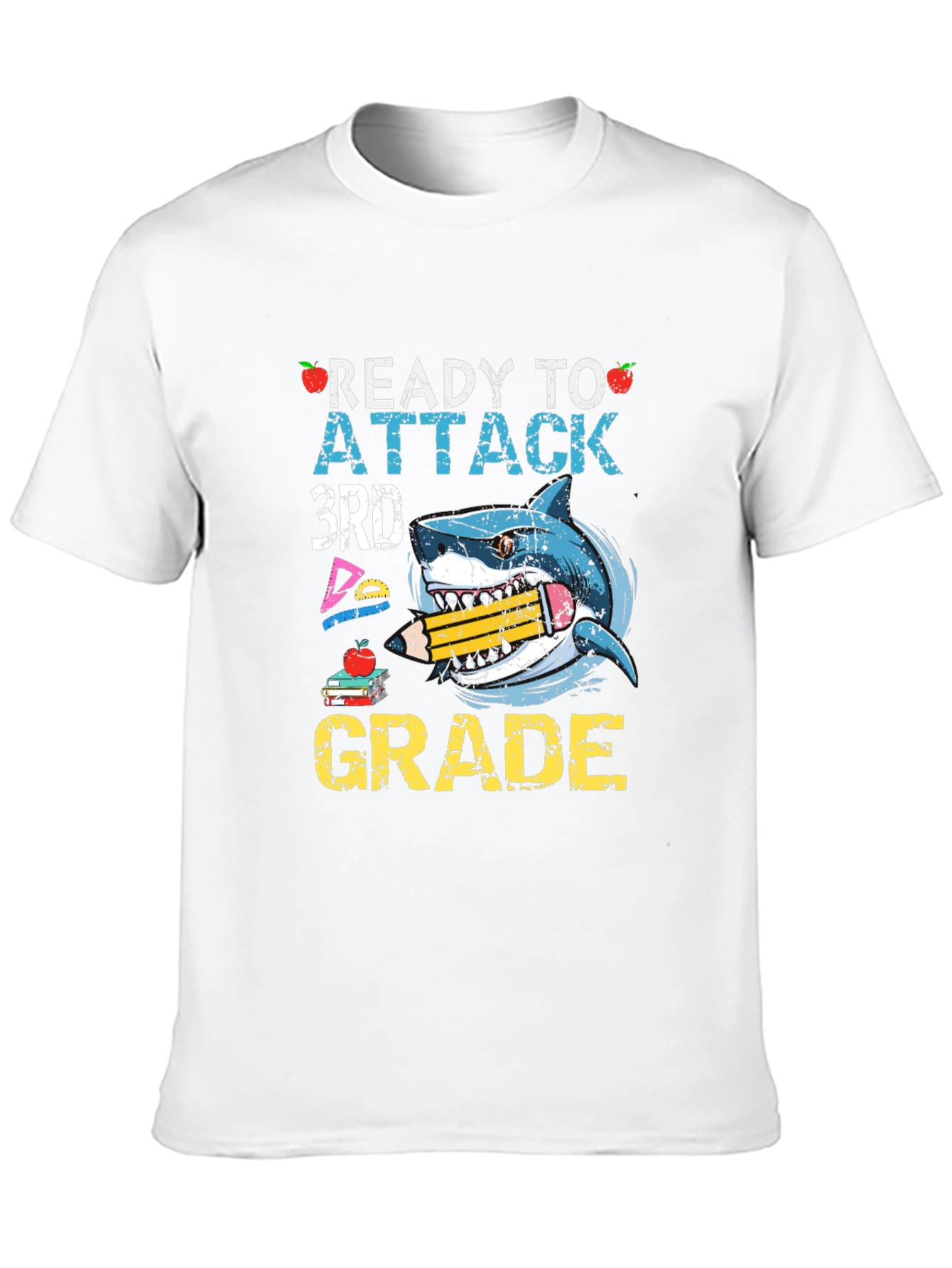 Ready to Attack 3rd Grade Shark T-Shirt