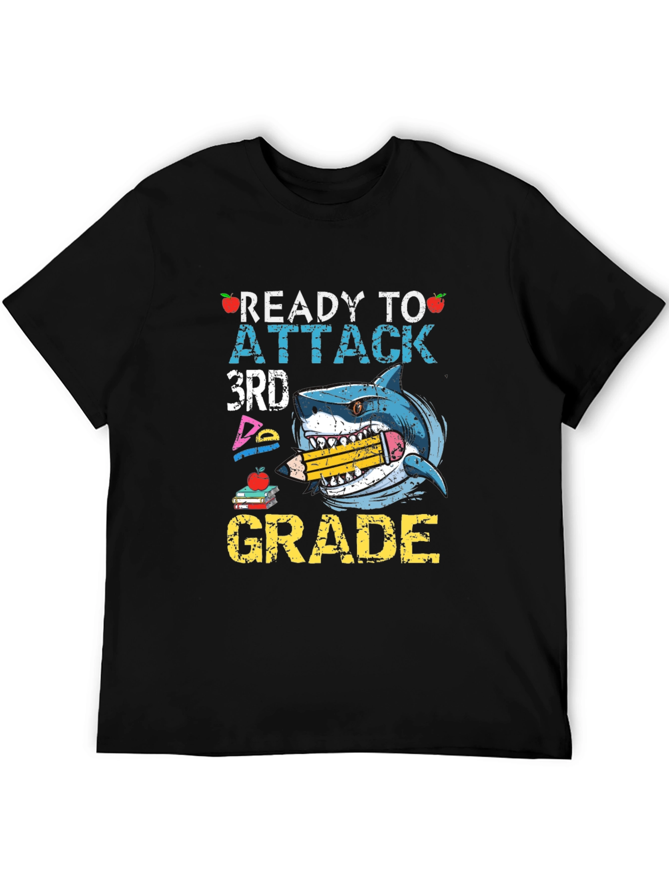 Ready to Attack 3rd Grade Shark T-Shirt