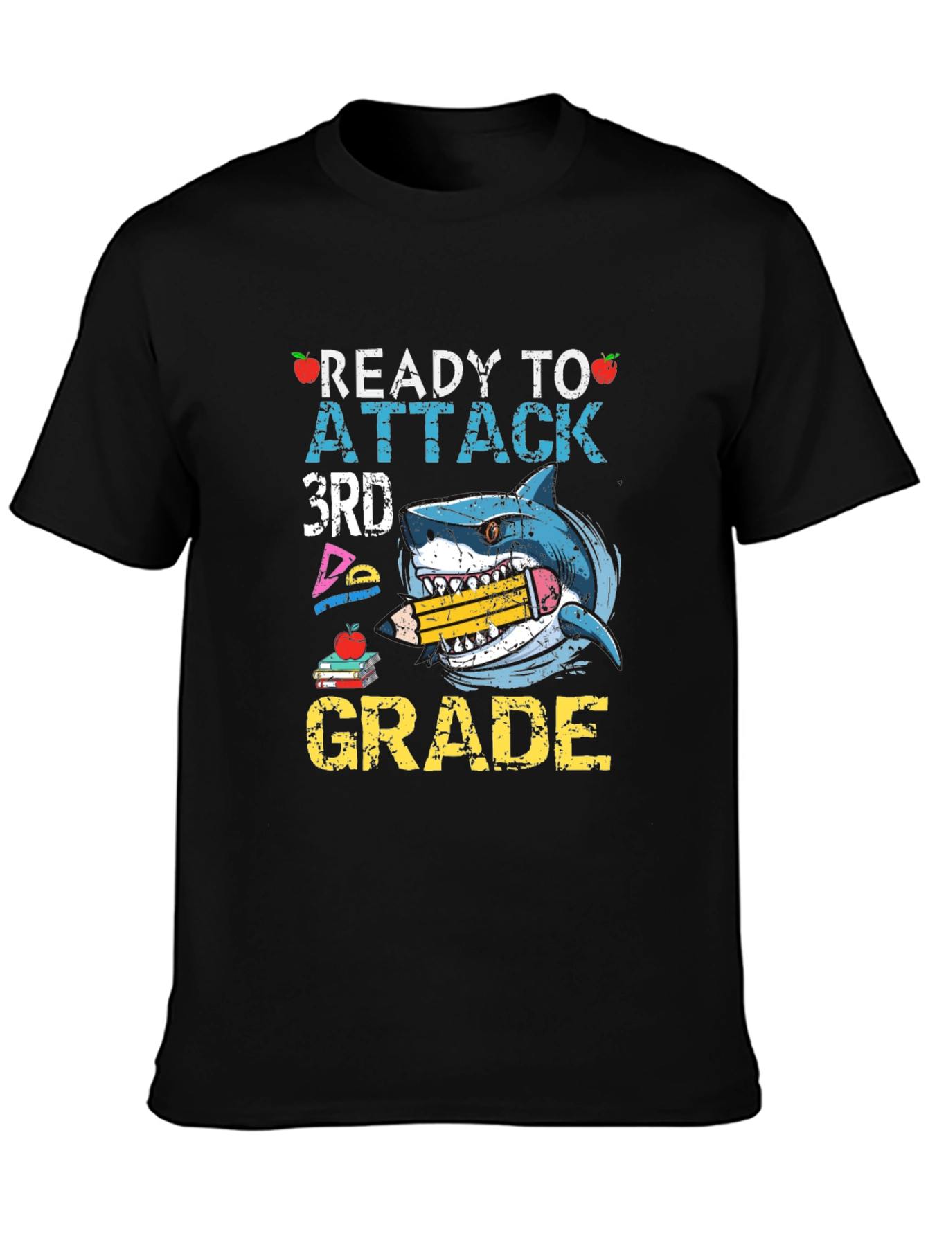 Ready to Attack 3rd Grade Shark T-Shirt