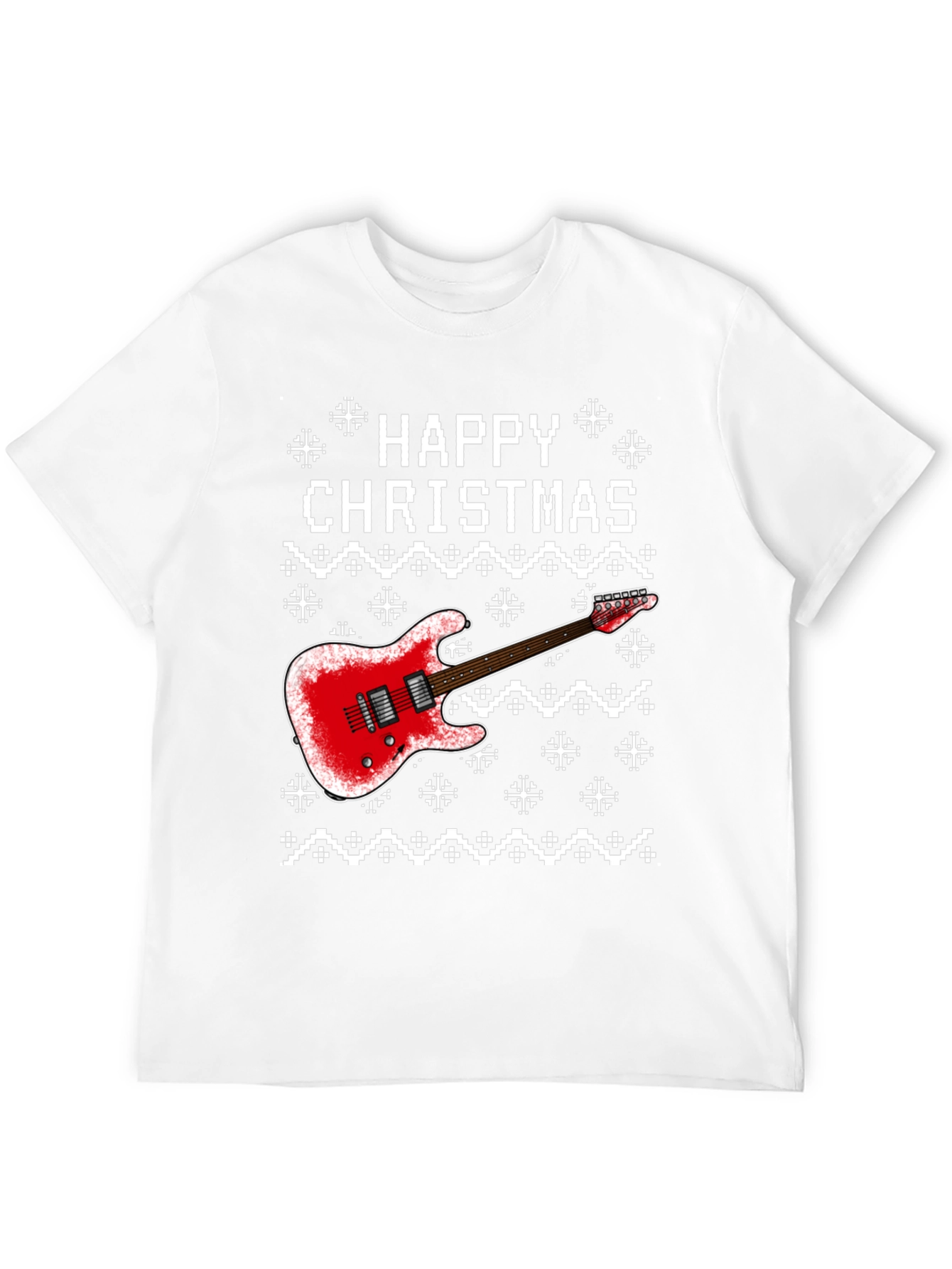 Happy Christmas Guitar Graphic Tee