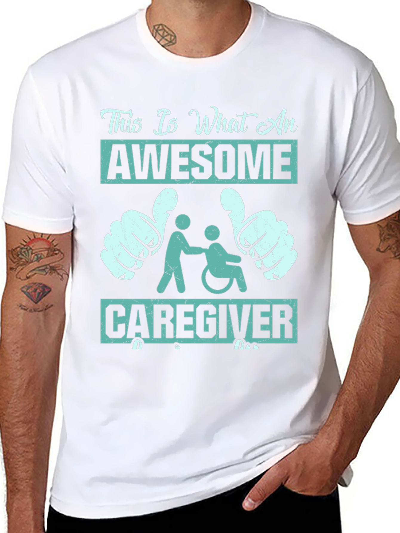 Awesome Caregiver T-Shirt - Support & Appreciation