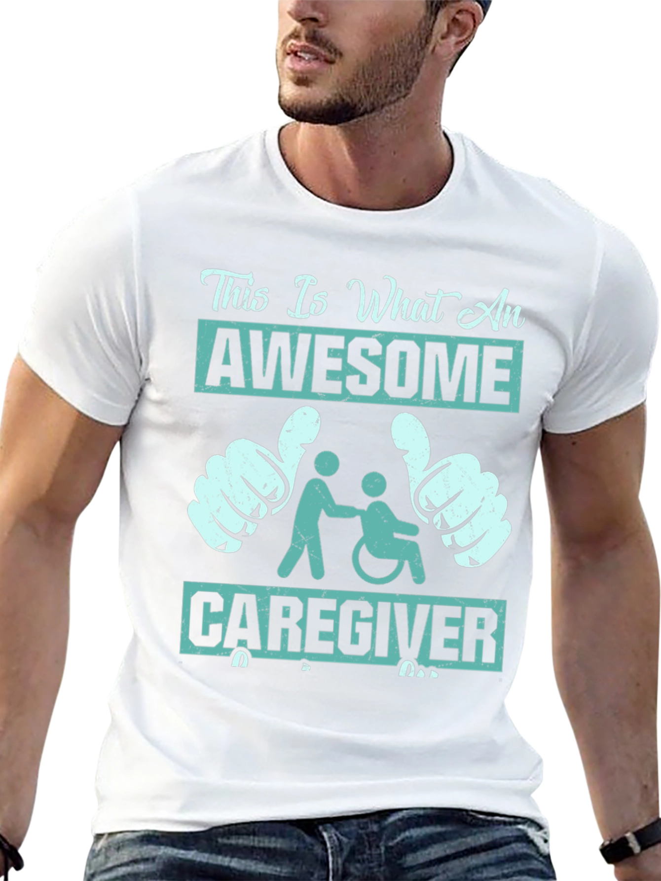 Awesome Caregiver T-Shirt - Support & Appreciation