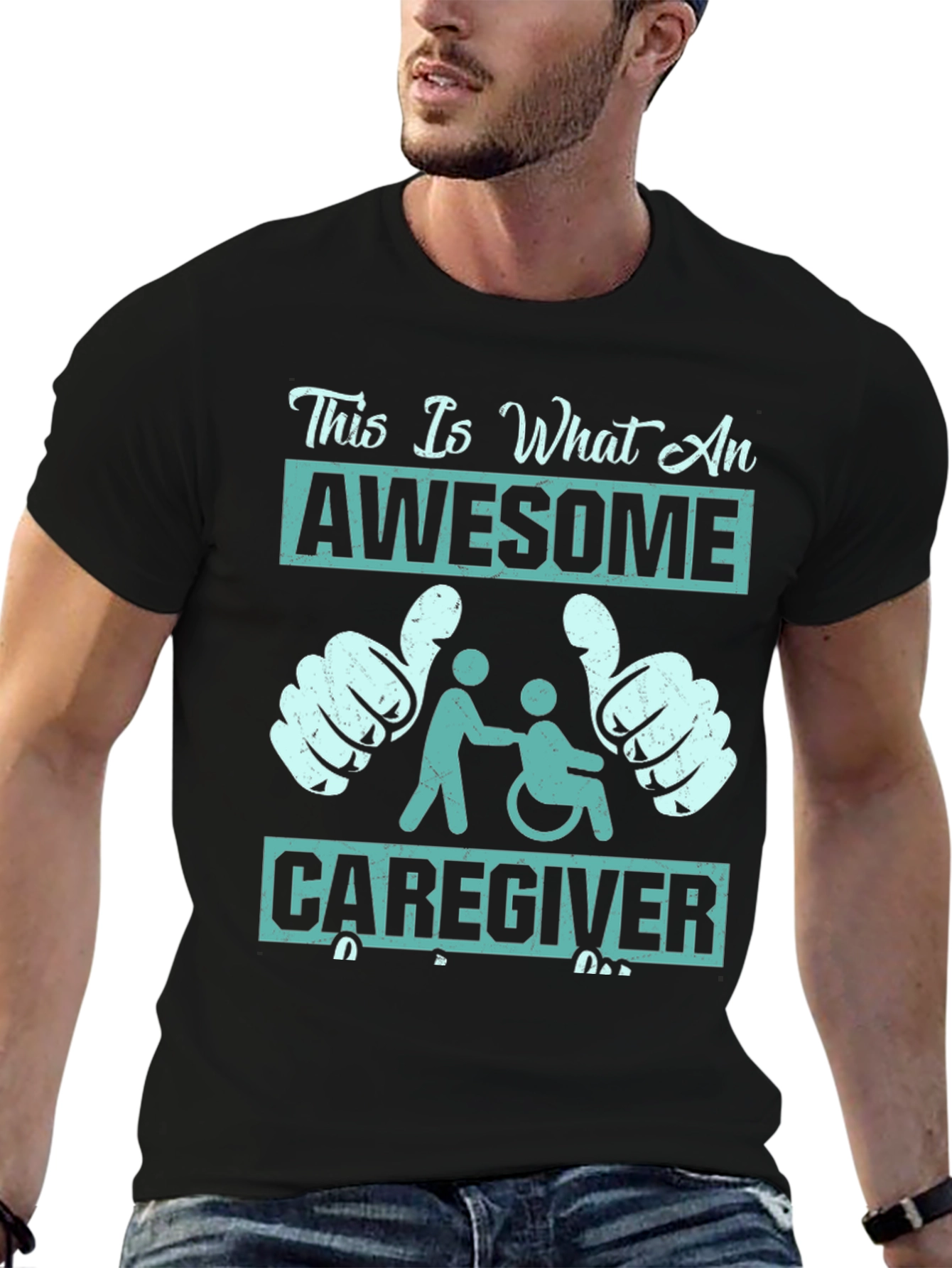 Awesome Caregiver T-Shirt - Support & Appreciation