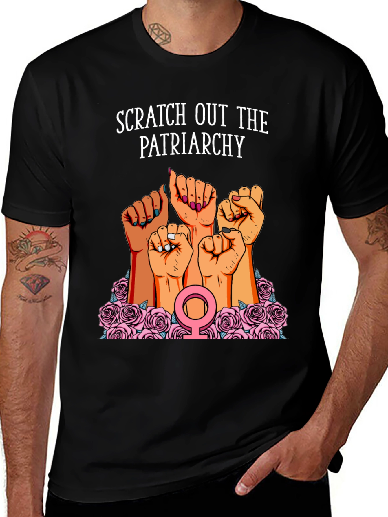 Scratch Out The Patriarchy Womens T-Shirt