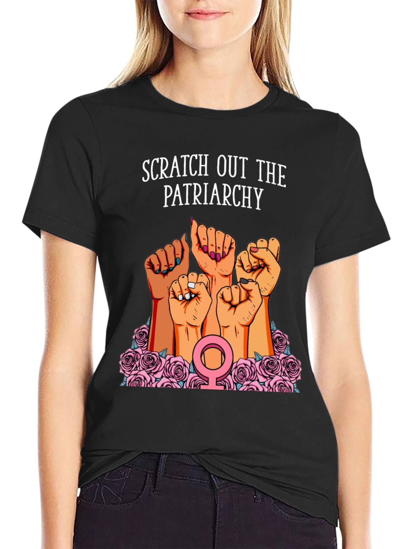 Scratch Out The Patriarchy Womens T-Shirt