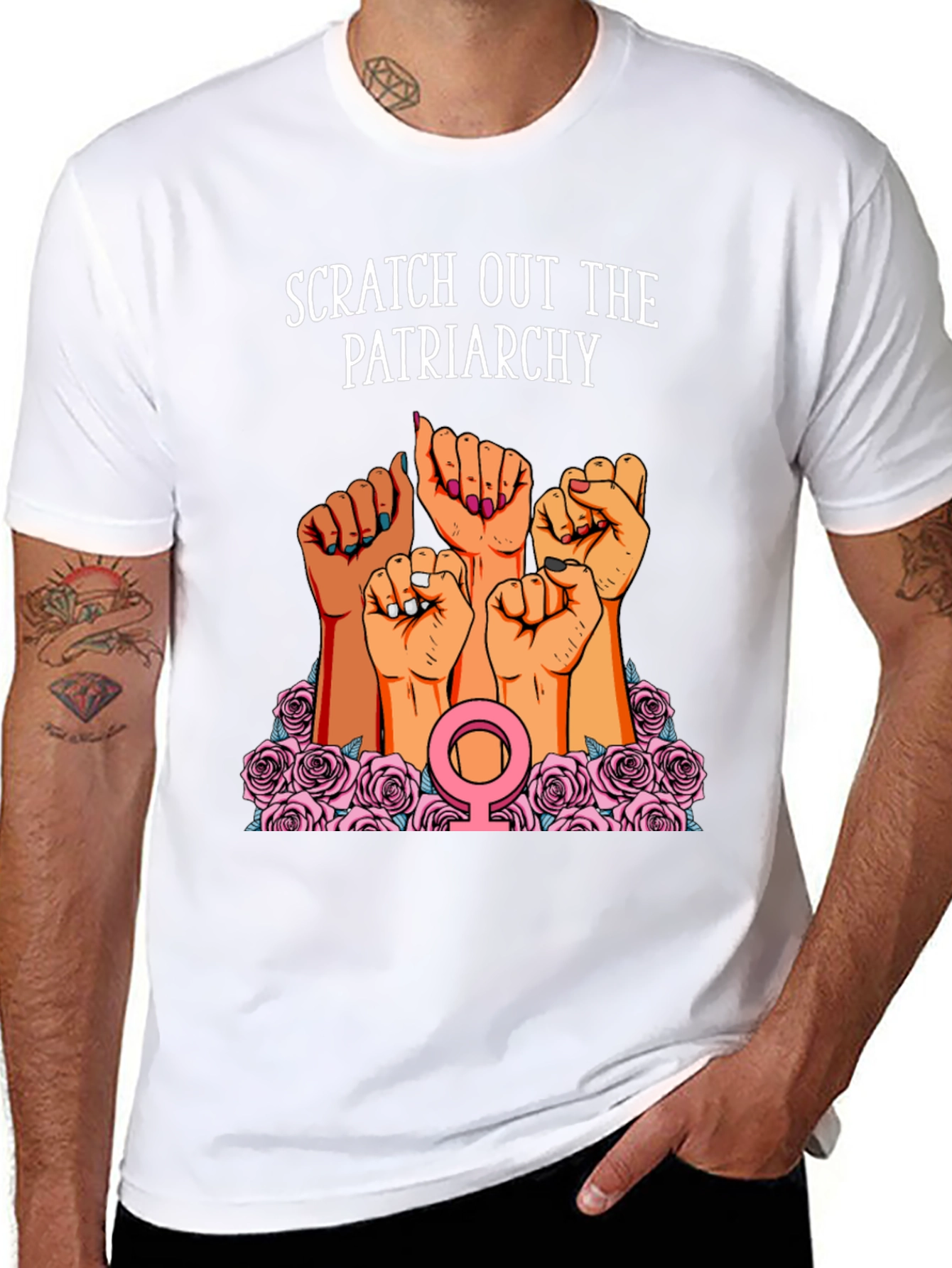 Scratch Out The Patriarchy Womens T-Shirt