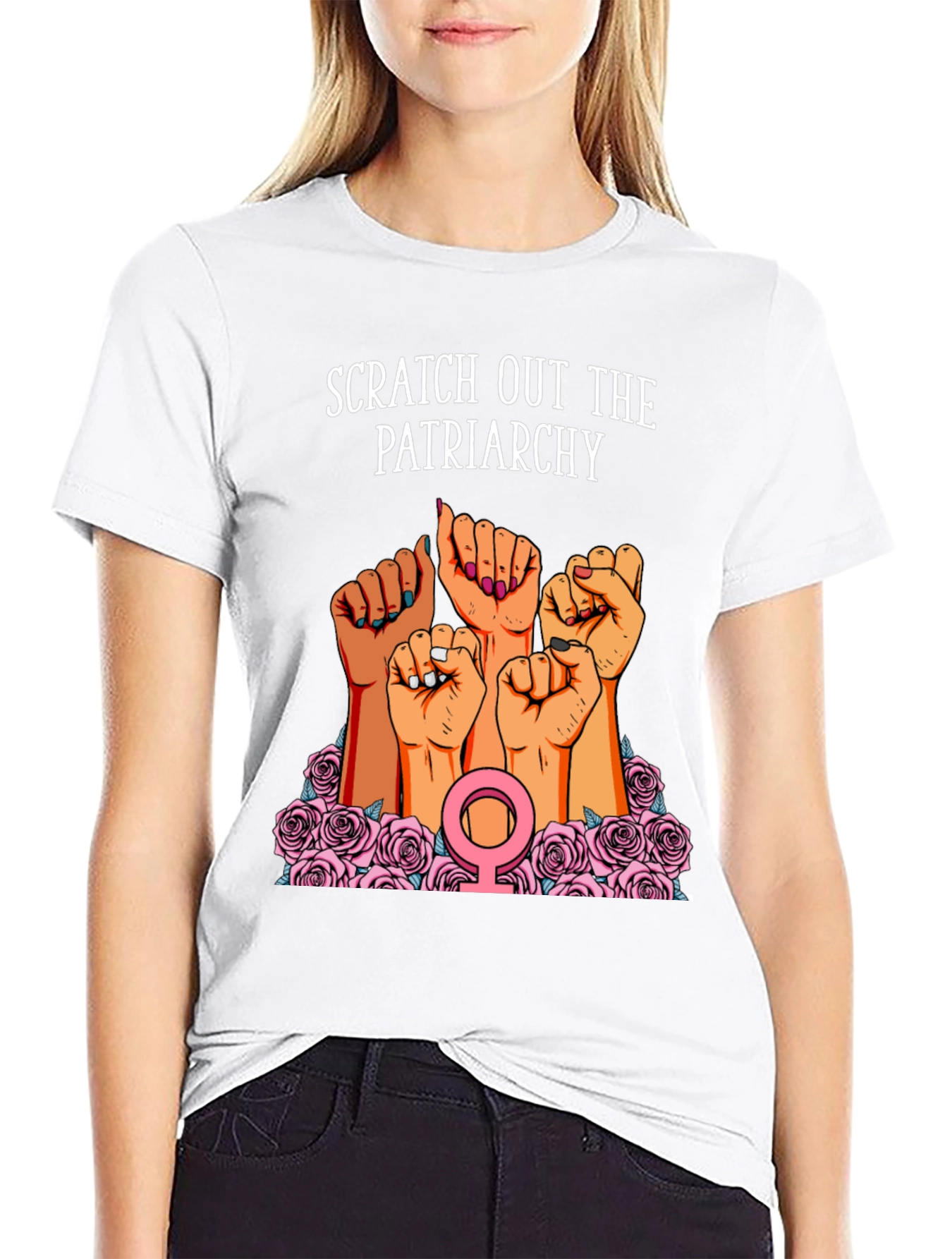 Scratch Out The Patriarchy Womens T-Shirt