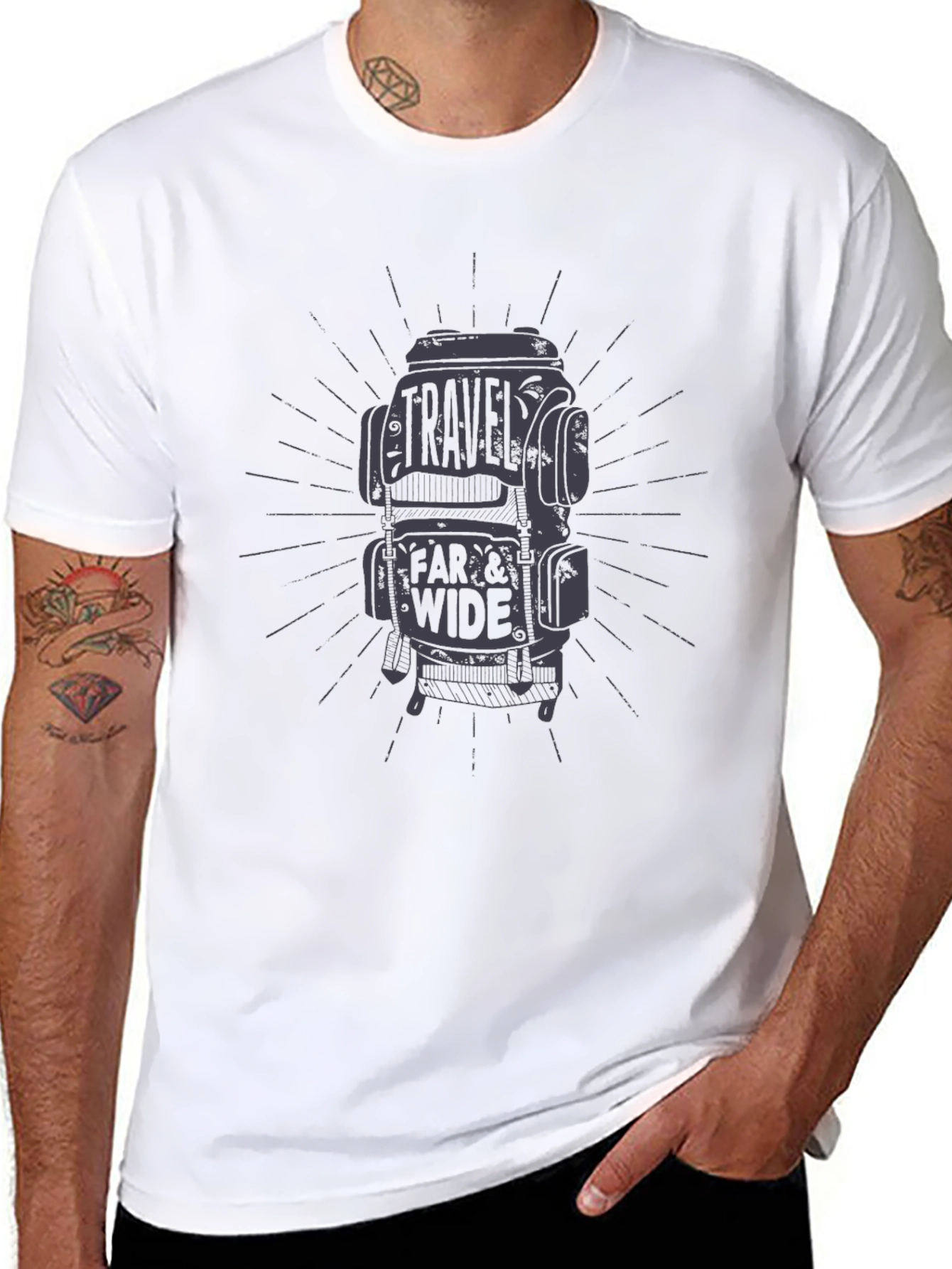 Travel Far & Wide Graphic Tee - Adventure Ready!