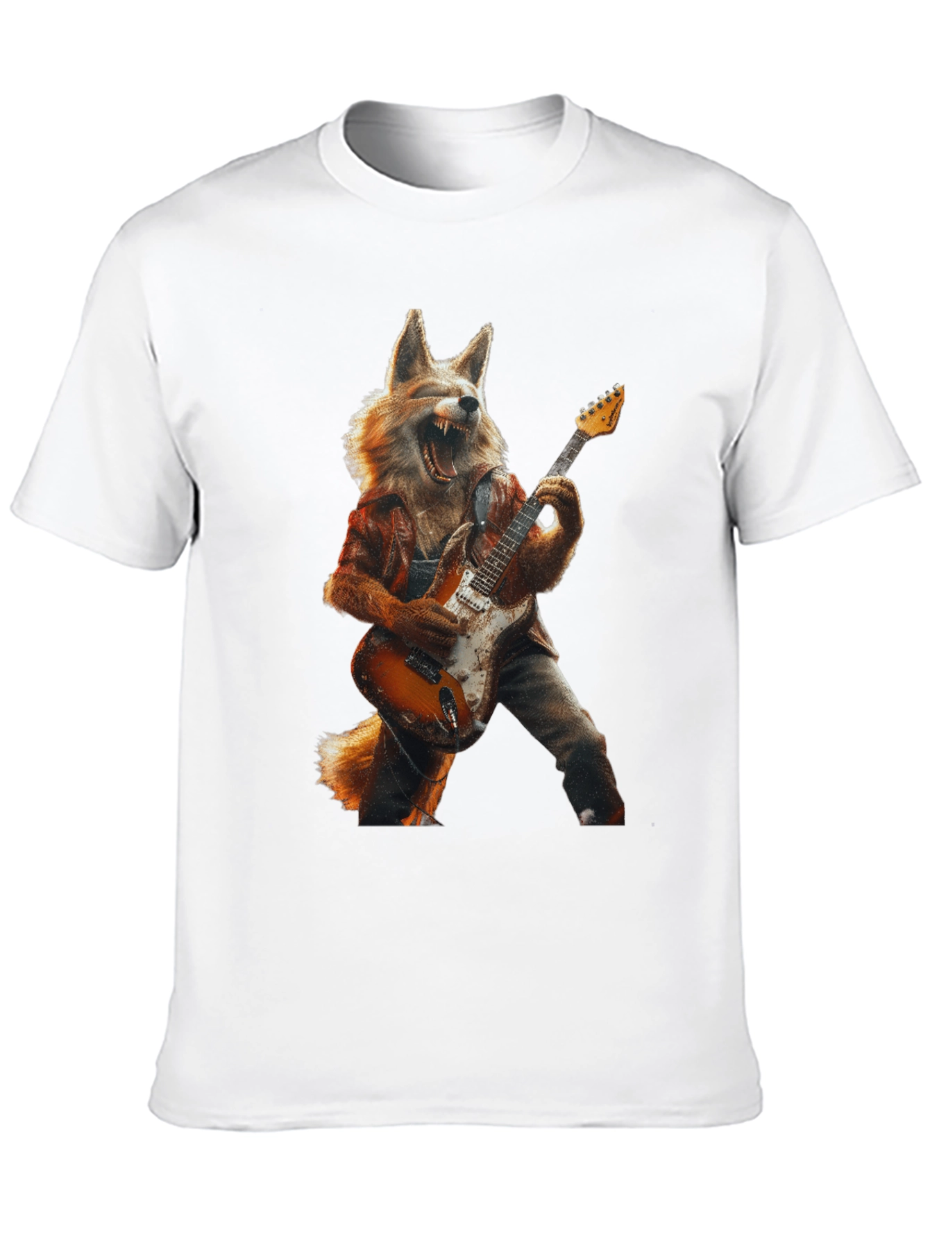 Fox Guitarist Graphic Tee - Rock On!