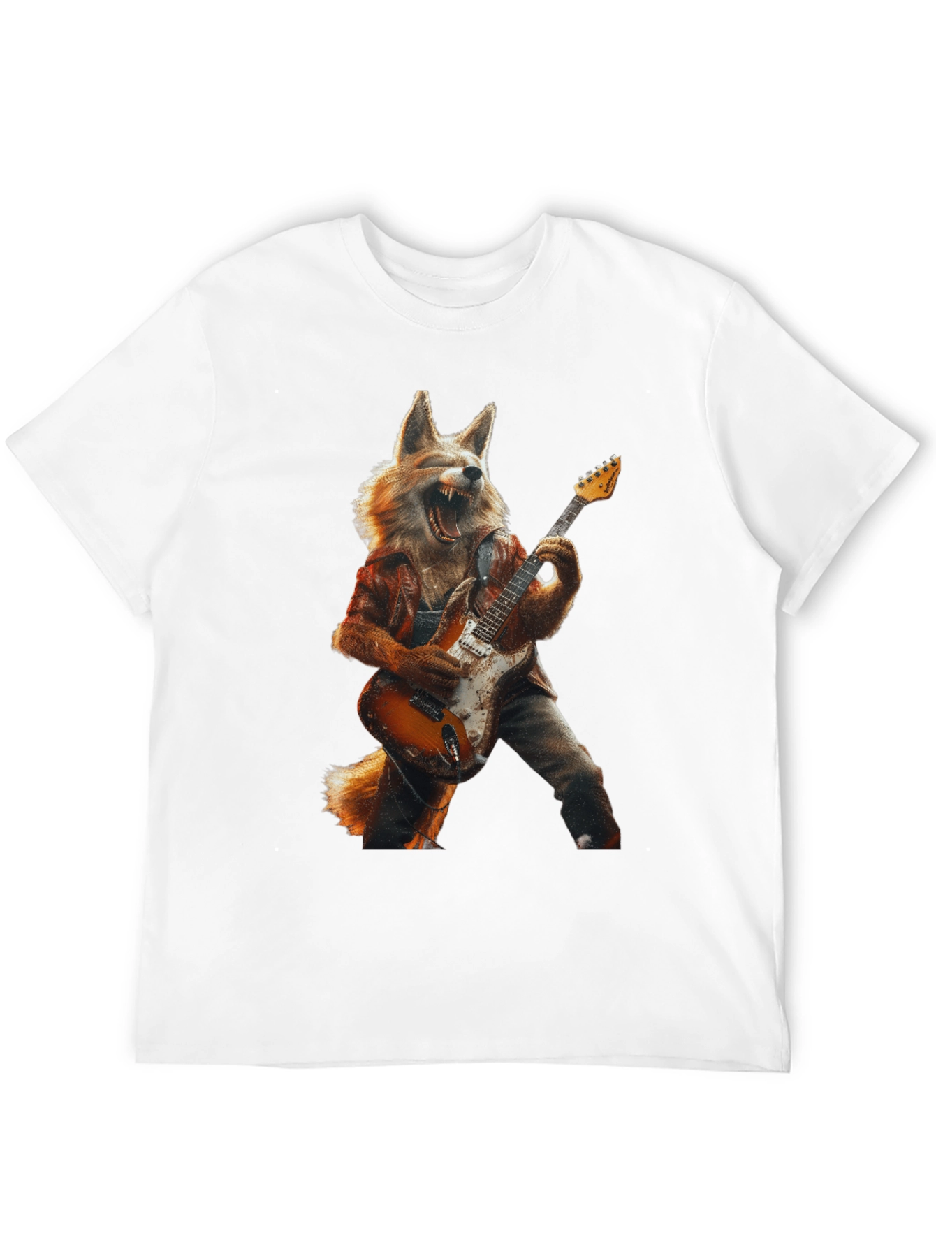 Fox Guitarist Graphic Tee - Rock On!