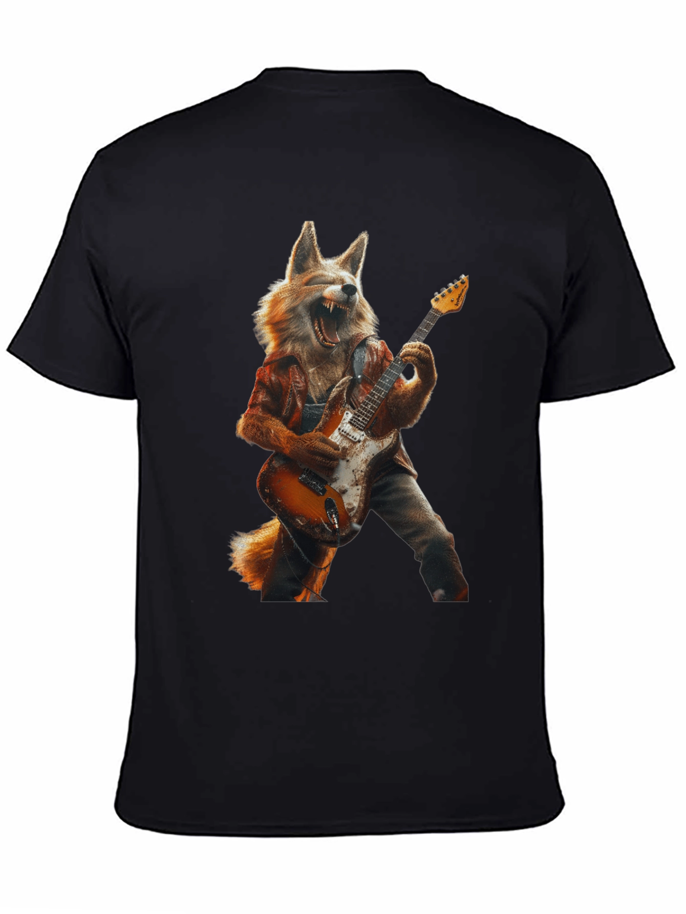 Fox Guitarist Graphic Tee - Rock On!