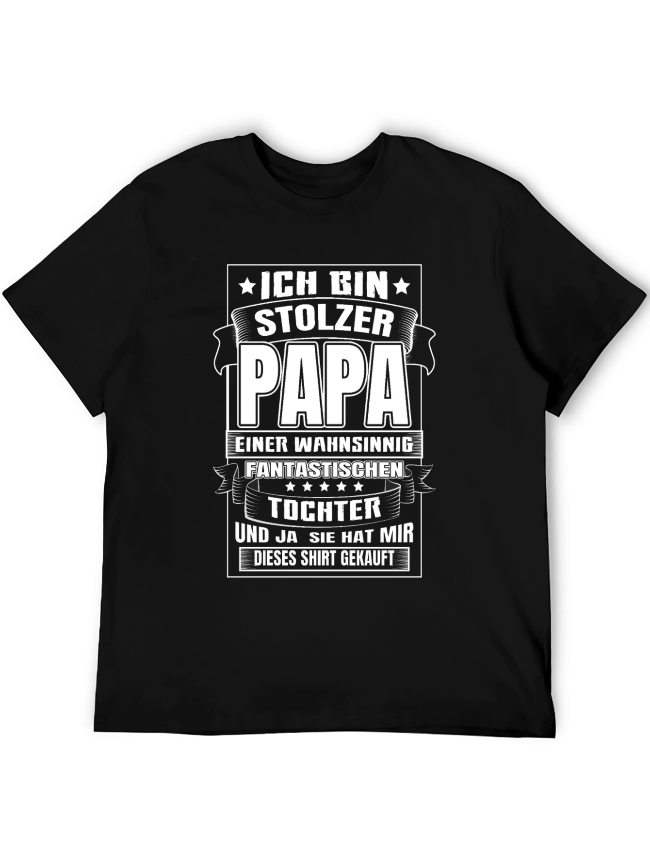 Proud Papa T-Shirt - German Fathers Day Gift