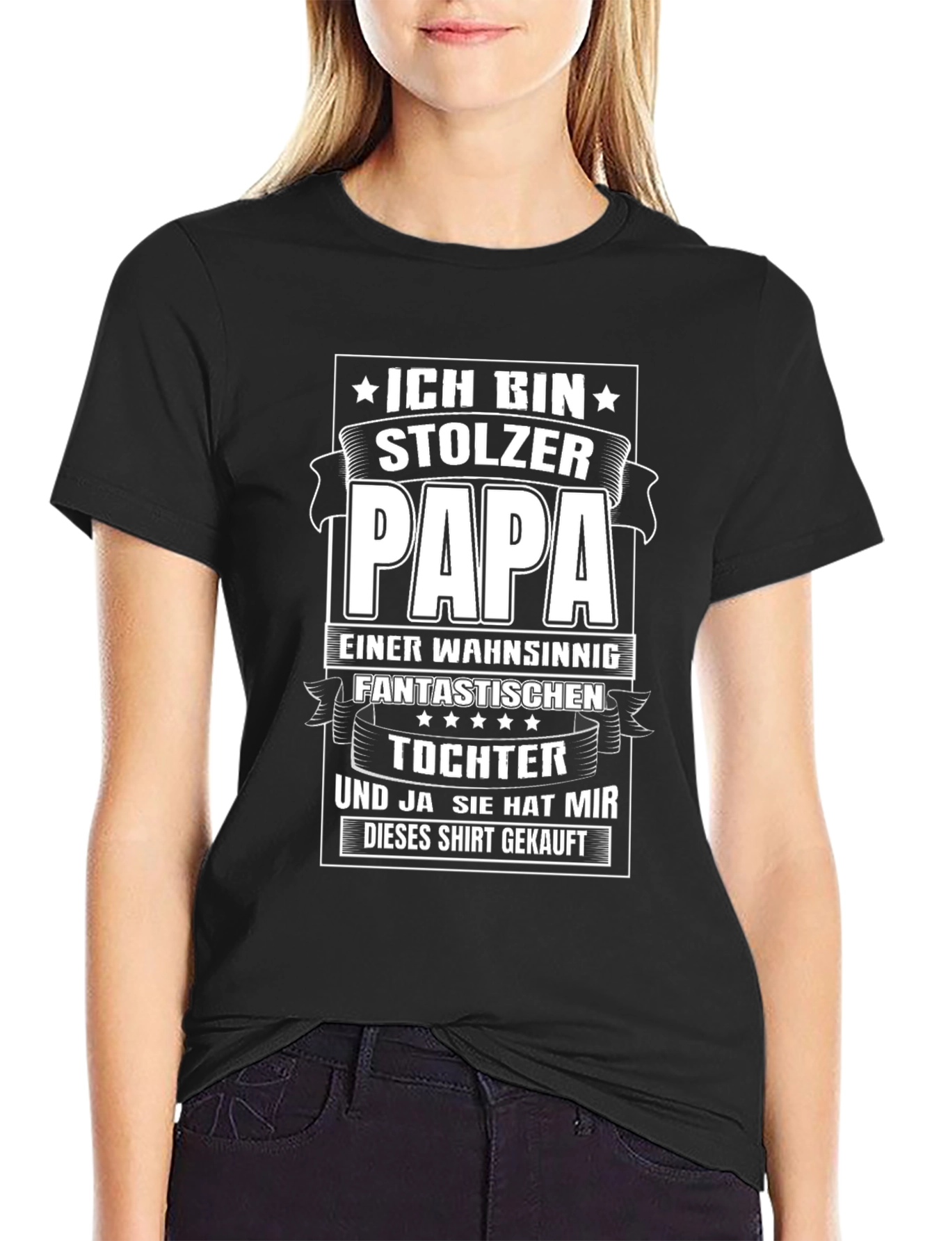 Proud Papa T-Shirt - German Fathers Day Gift