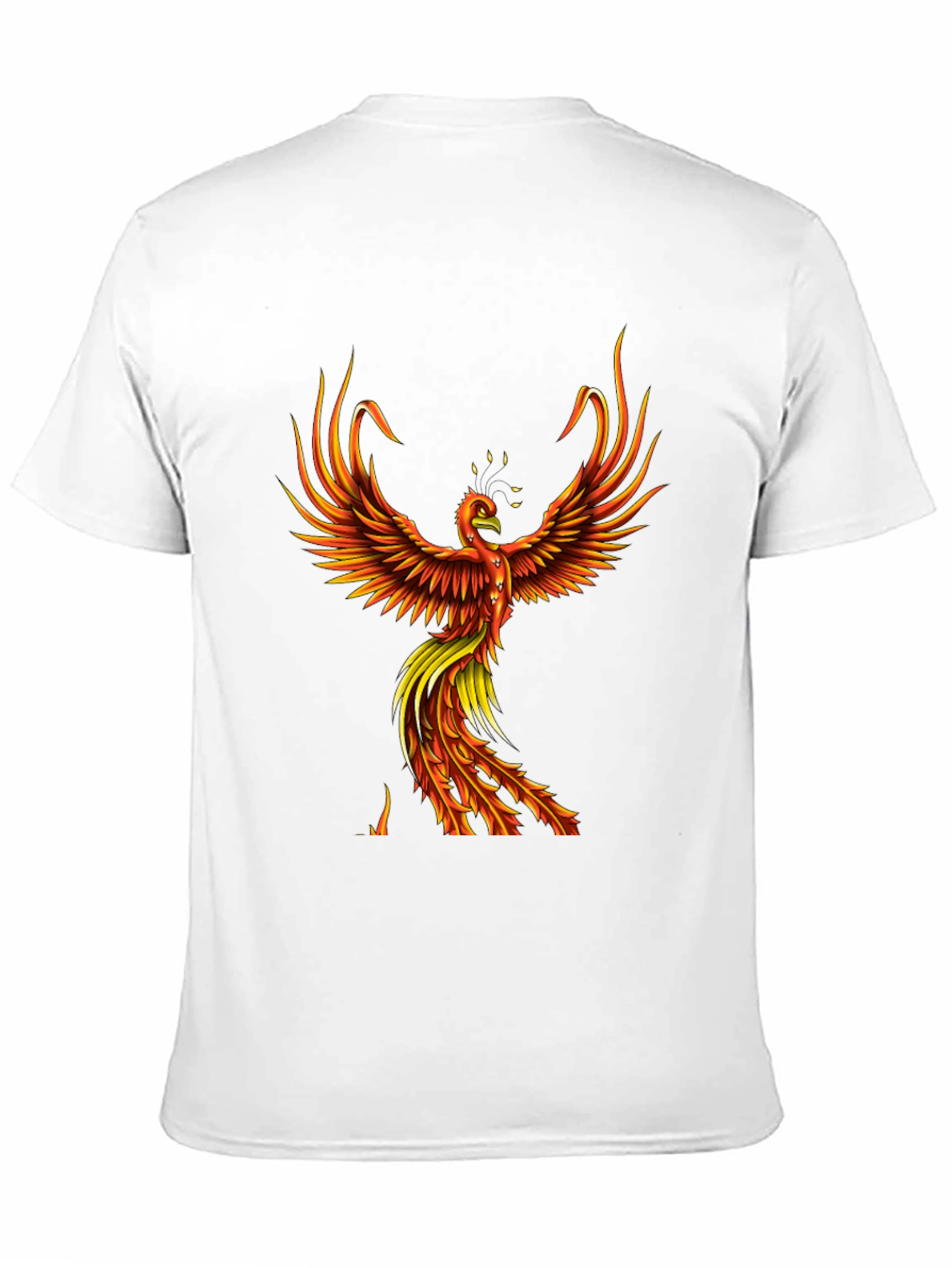Phoenix Graphic T-Shirt - Fiery Bird Design
