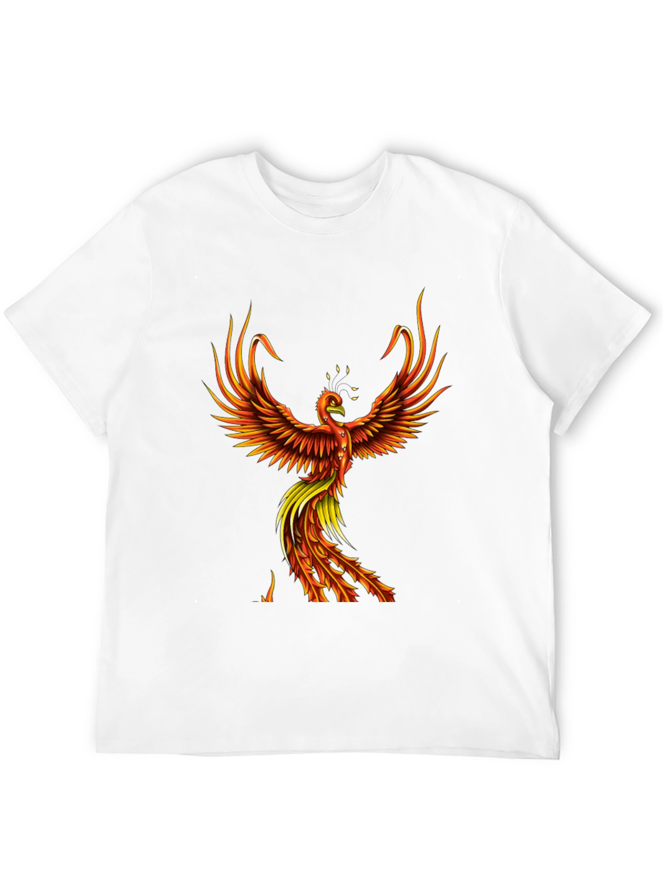 Phoenix Graphic T-Shirt - Fiery Bird Design