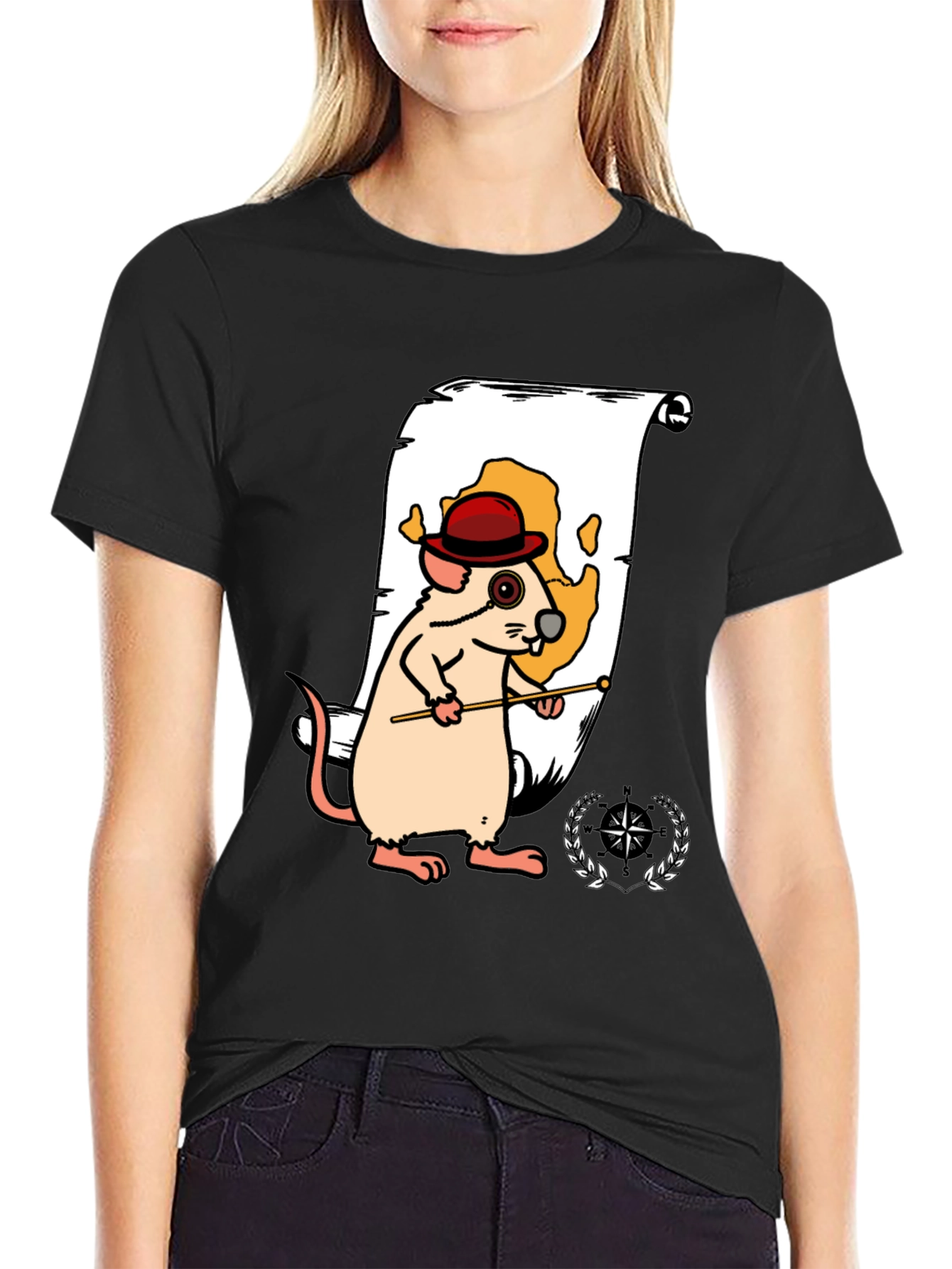 Cartoon Mouse Navigator Graphic Tee