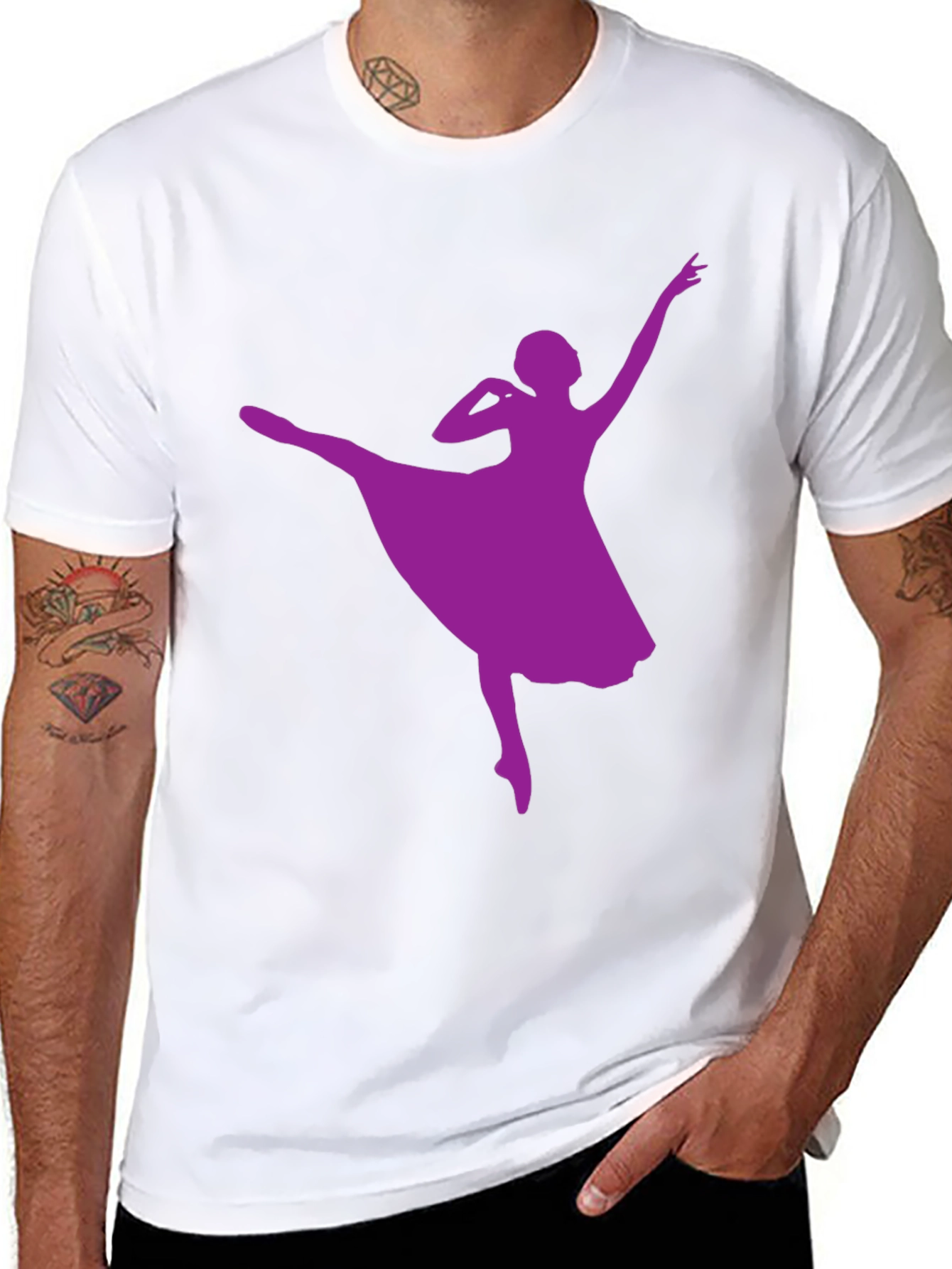 Ballerina Graphic T-Shirt - Stylish Dance Design