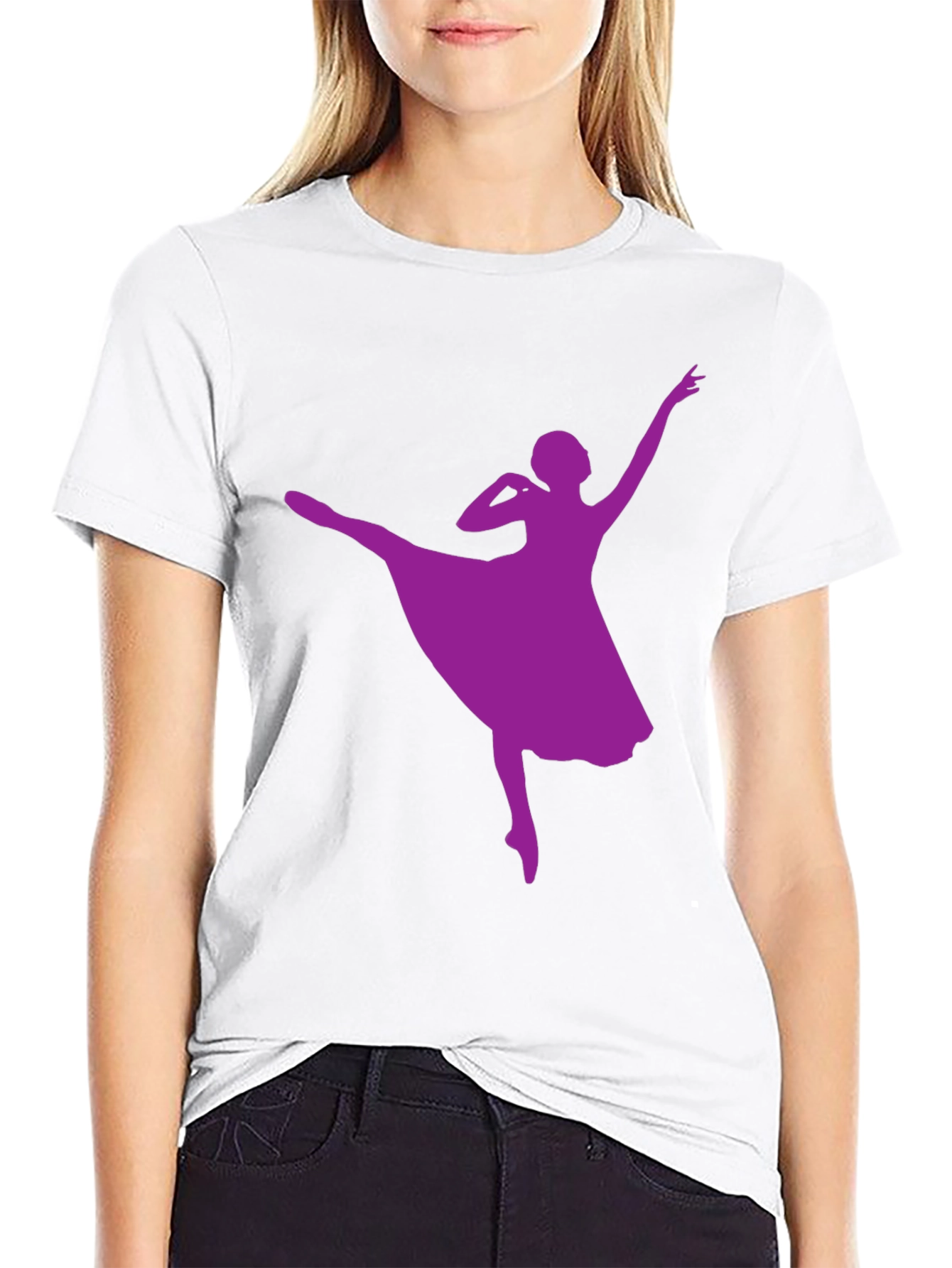 Ballerina Graphic T-Shirt - Stylish Dance Design