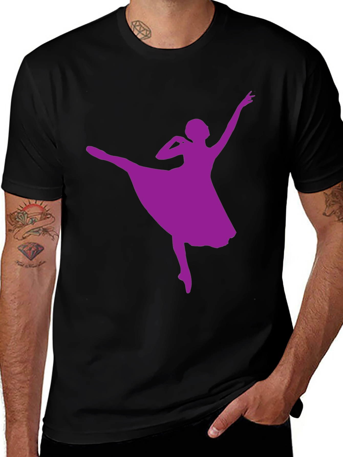 Ballerina Graphic T-Shirt - Stylish Dance Design