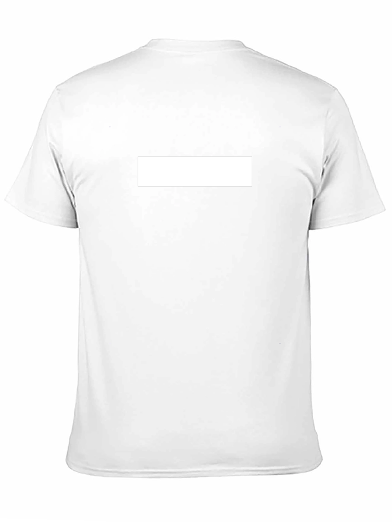 Black T-Shirt with White Rectangle