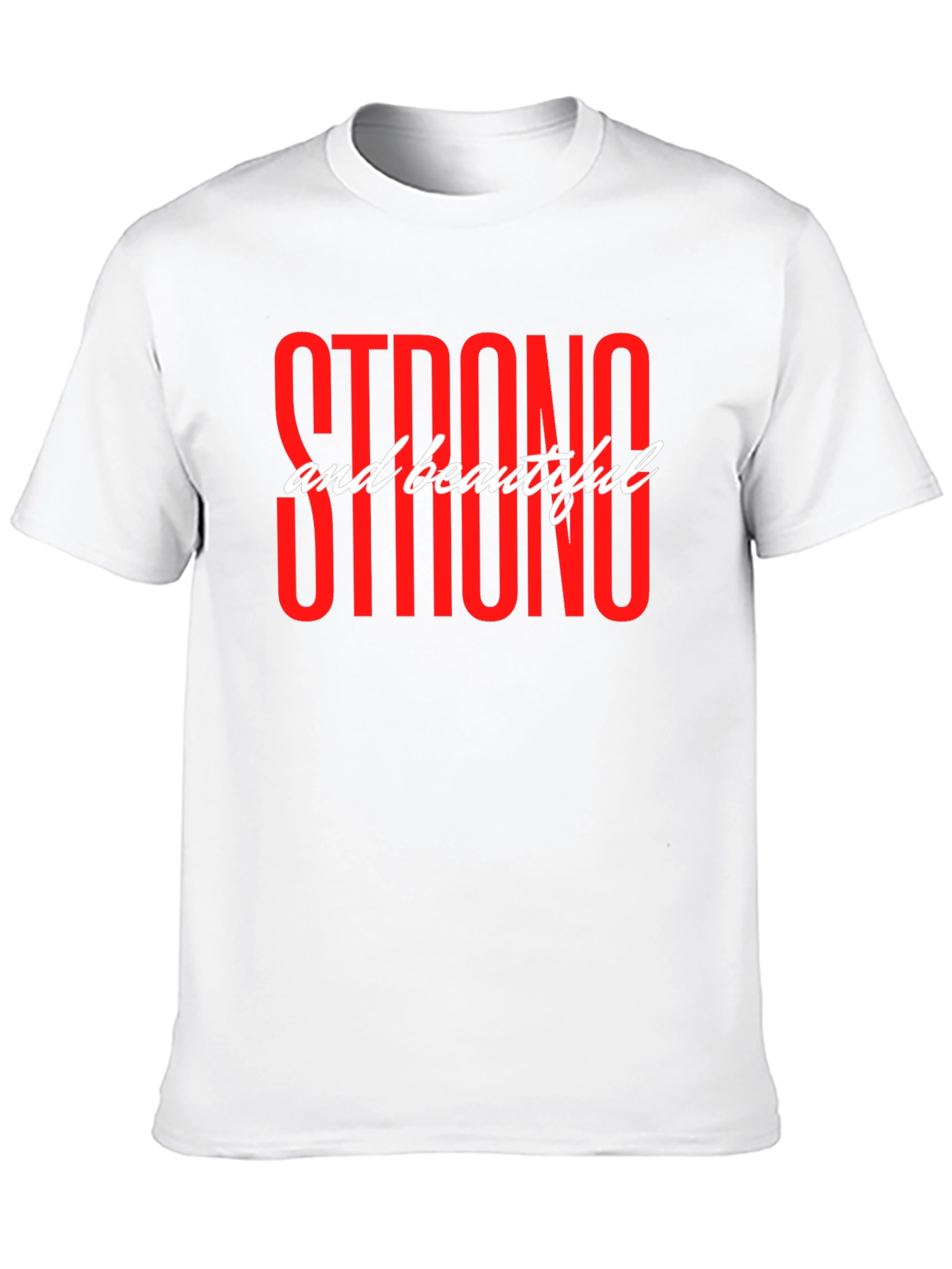 Strong and Beautiful Graphic T-Shirt - Black