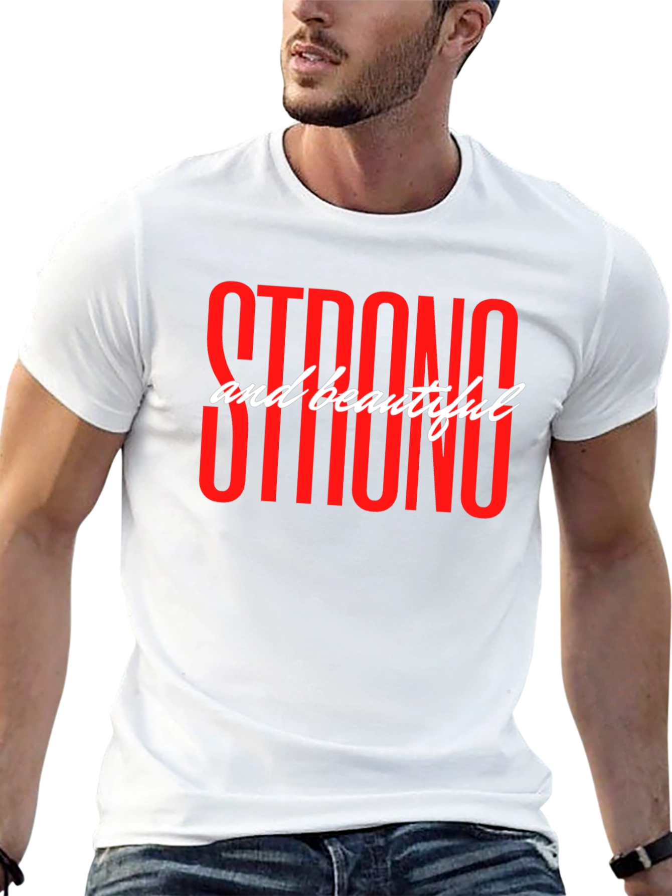 Strong and Beautiful Graphic T-Shirt - Black