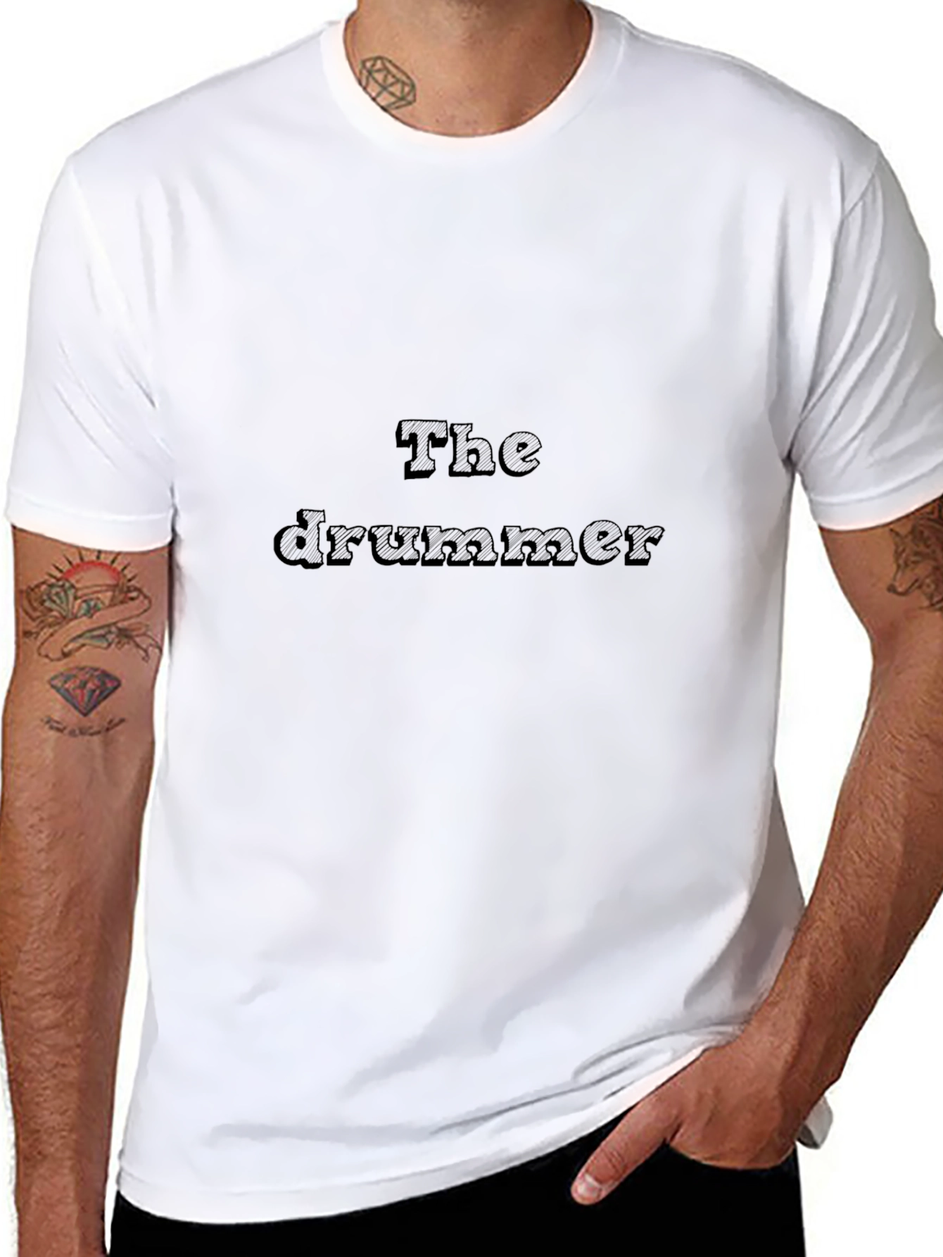 The Drummer Black T-Shirt