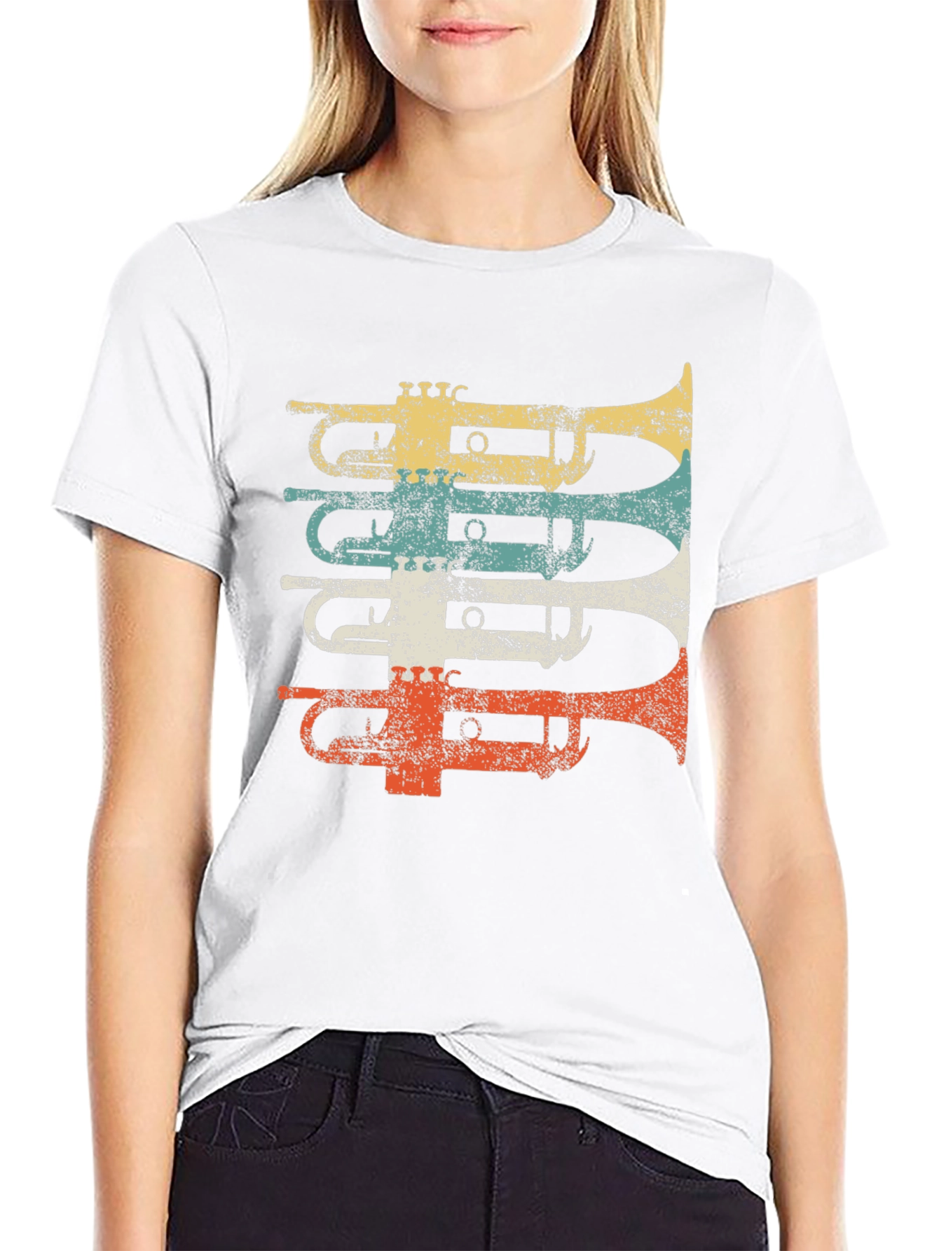 Retro Trumpet T-Shirt - Musical Instrument Tee